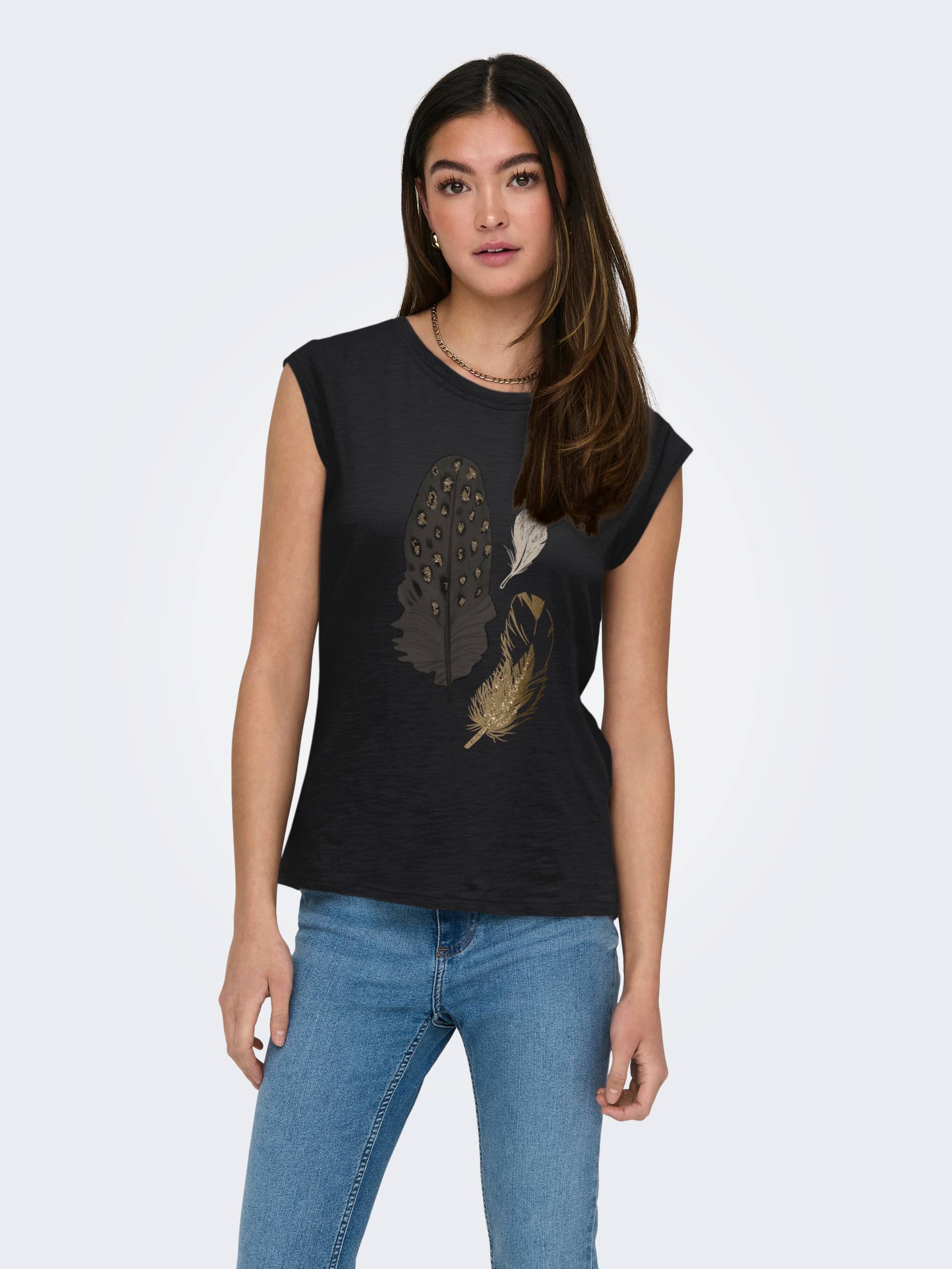 ONLY Kurzarmshirt »FEEL/FEATHERS TOP BOX CS JRS« ONLY Kurzarmshirt »FEEL/FEATHERS TOP BOX CS JRS« von Only