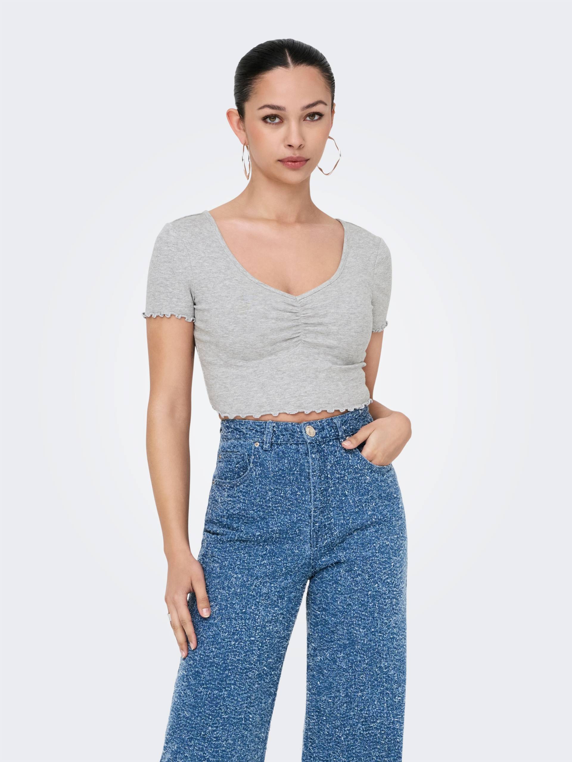 ONLY Kurzarmshirt »ONLBETTY S/S V-NECK TOP CC JRS« ONLY Kurzarmshirt »ONLBETTY S/S V-NECK TOP CC JRS« von Only