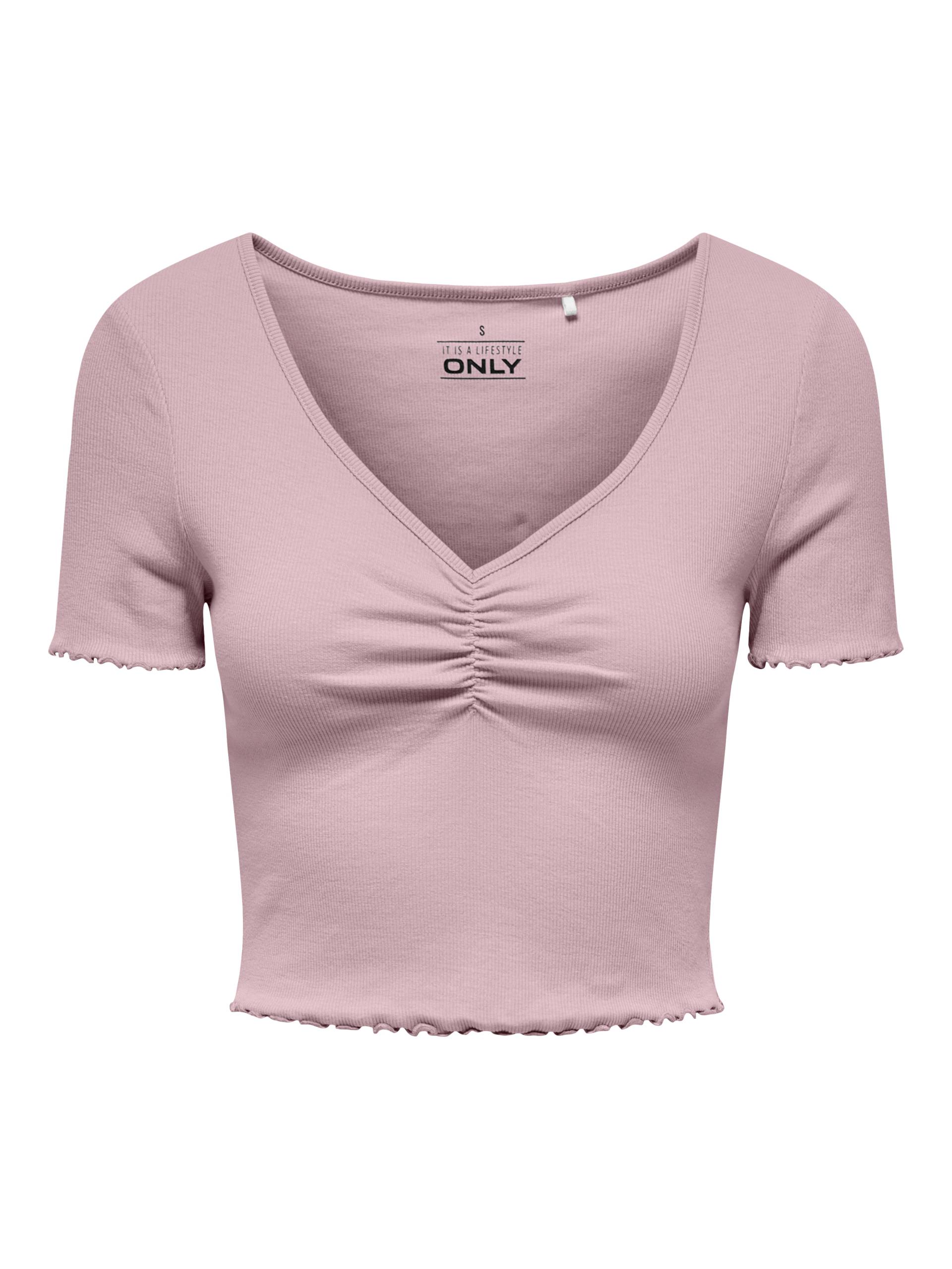 ONLY Kurzarmshirt »ONLBETTY S/S V-NECK TOP CC JRS« von Only