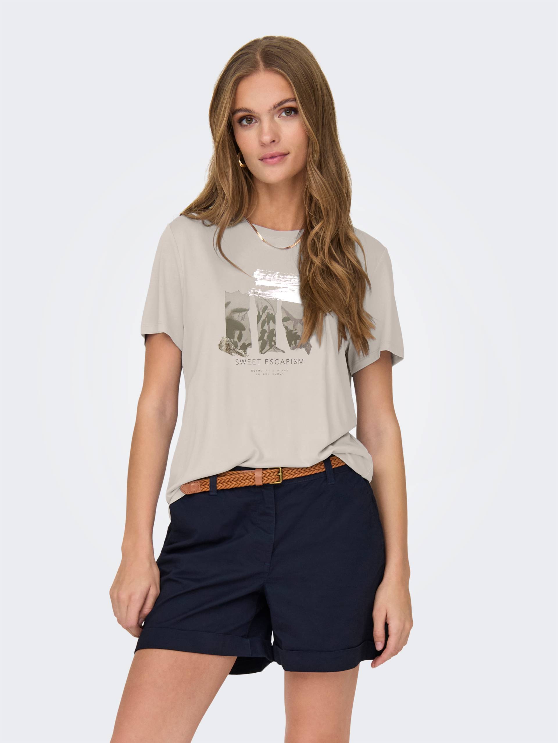 ONLY Kurzarmshirt »ONLFREE LIFE REG S/S LEAF TOP BOX JRS« ONLY Kurzarmshirt »ONLFREE LIFE REG S/S LEAF TOP BOX JRS« von Only