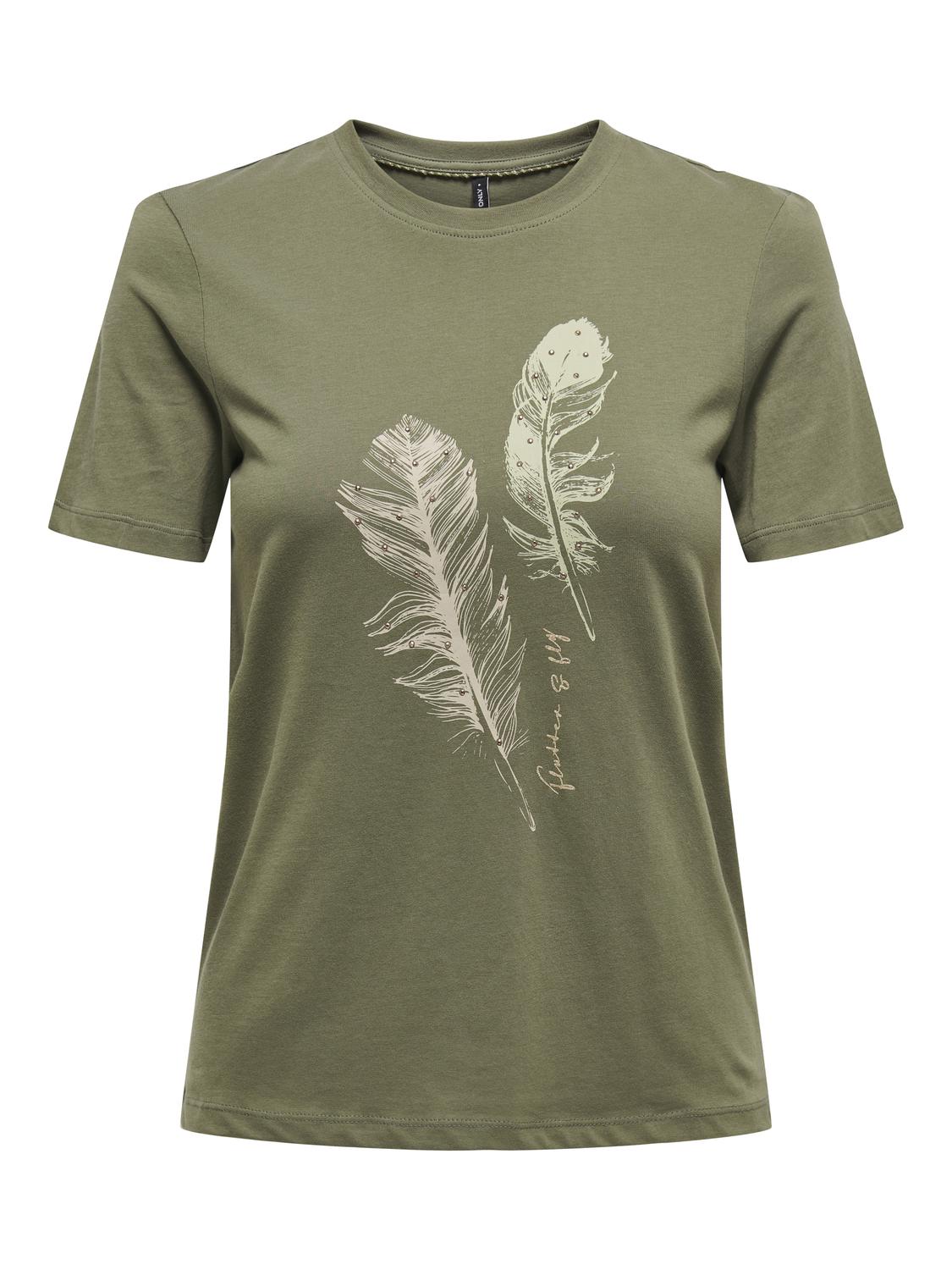 ONLY Kurzarmshirt »ONLKITA LIFE REG S/S FEATHERS TOP JRS« ONLY Kurzarmshirt »ONLKITA LIFE REG S/S FEATHERS TOP JRS« von Only