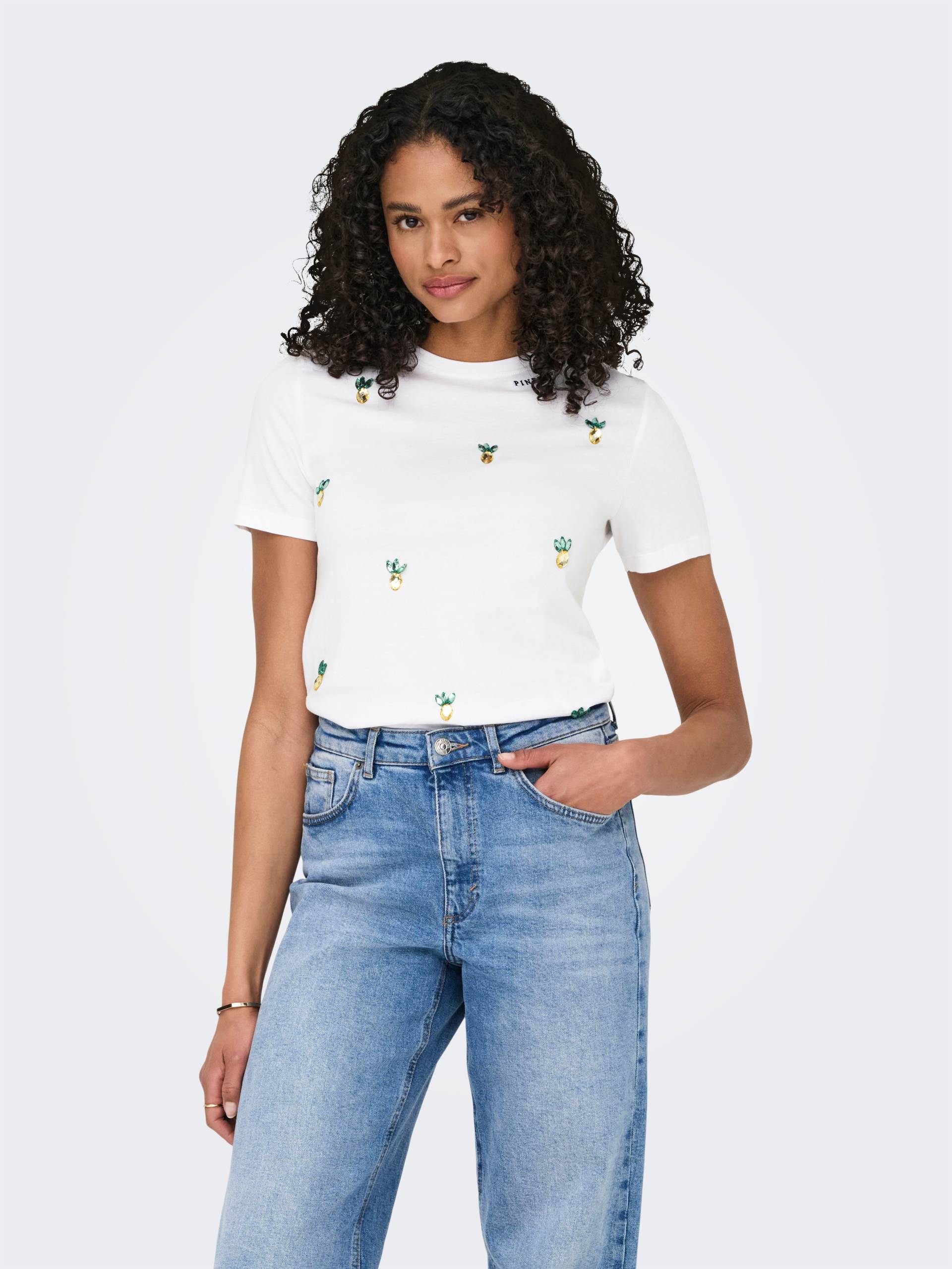 ONLY Kurzarmshirt »ONLKITA LIFE REG S/S PINEAPPLE TOP JRS« ONLY Kurzarmshirt »ONLKITA LIFE REG S/S PINEAPPLE TOP JRS« von Only