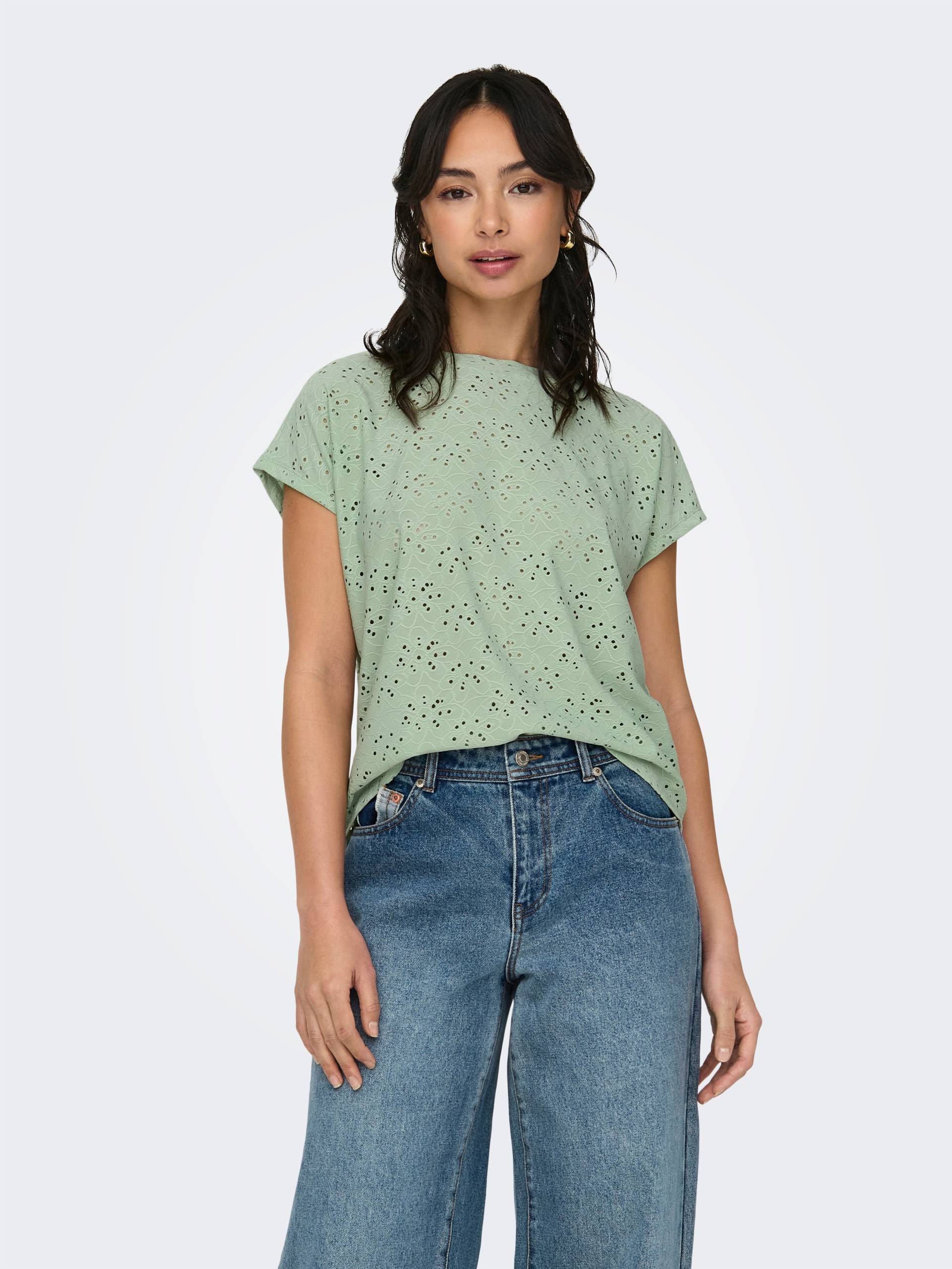 ONLY Kurzarmshirt »ONLSMILLA S/S TOP JRS NOOS« ONLY Kurzarmshirt »ONLSMILLA S/S TOP JRS NOOS« von Only
