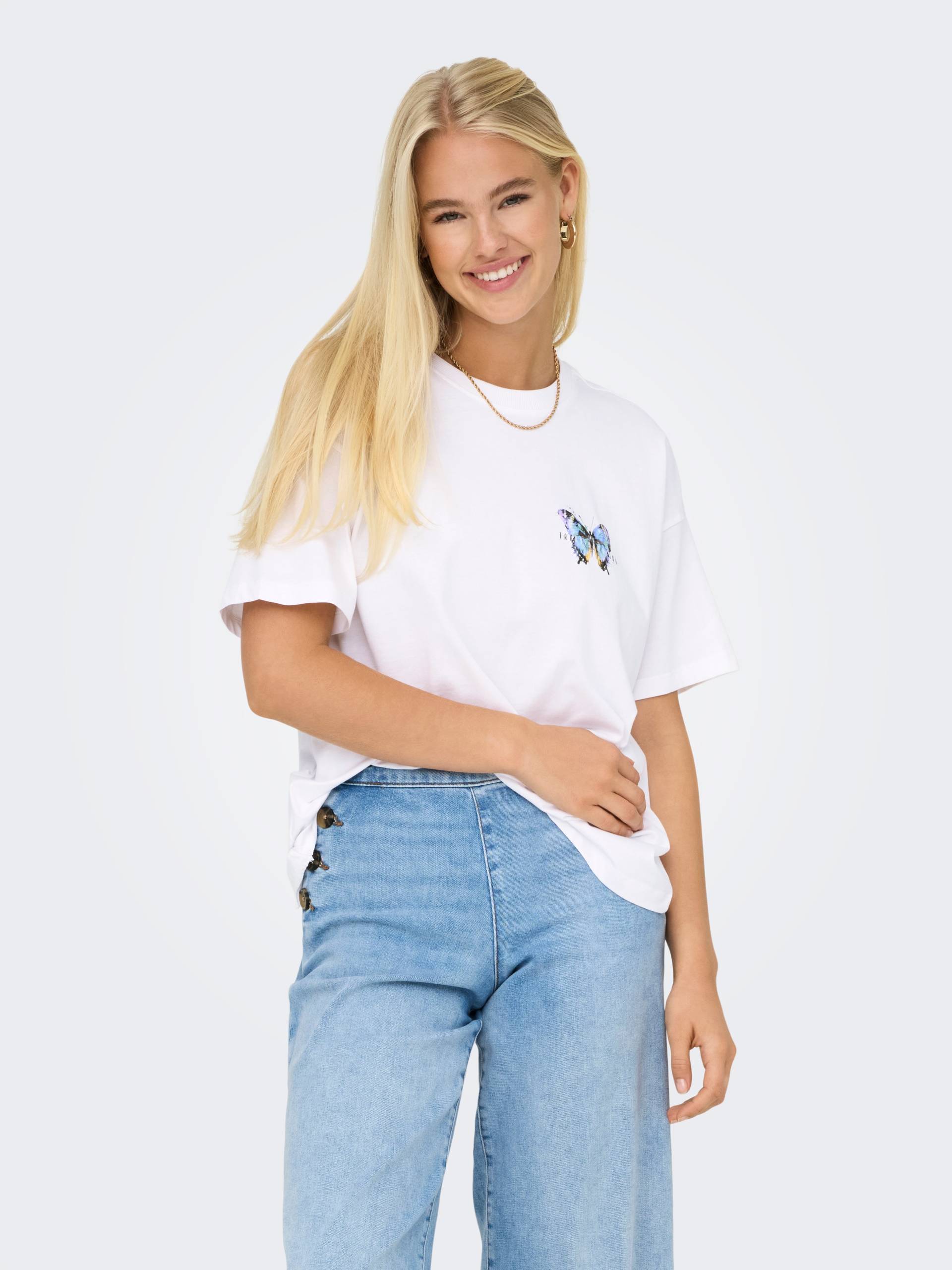 ONLY Kurzarmshirt »ONLVIVVI LIFE S/S LOVELY TOP JRS« ONLY Kurzarmshirt »ONLVIVVI LIFE S/S LOVELY TOP JRS« von Only