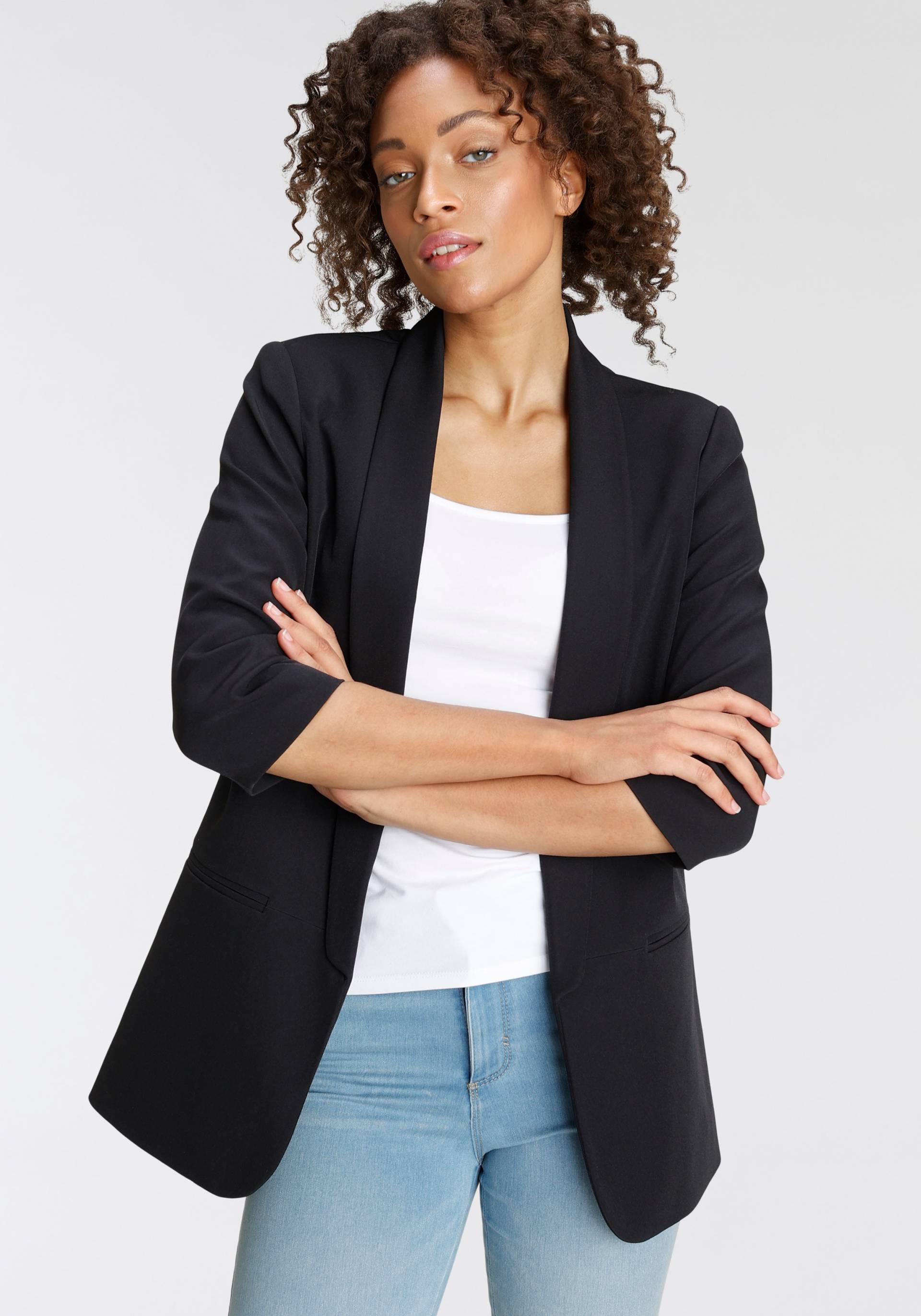 ONLY Kurzblazer »ONLELLA 3/4 BLAZER TLR«, mit 3/4 Ärmel ONLY Kurzblazer »ONLELLA 3/4 BLAZER TLR«, mit 3/4 Ärmel von Only