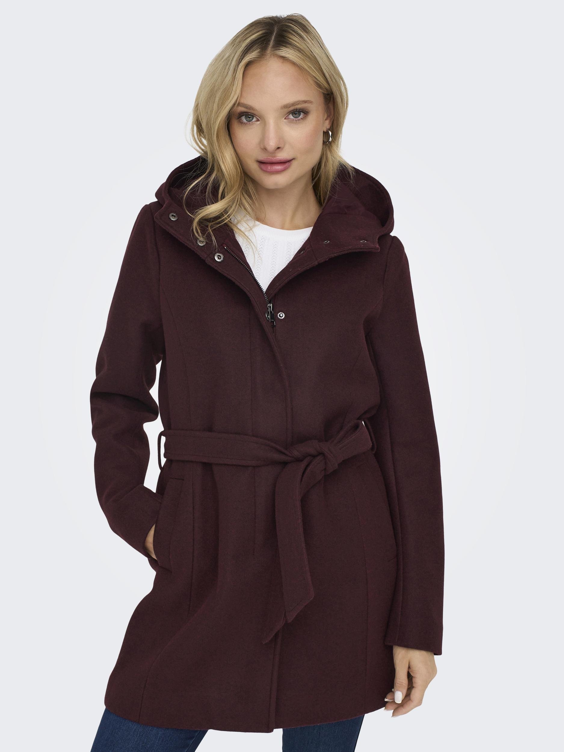 ONLY Kurzmantel »ONLEMMA HOODED BELT COAT OTW« von Only