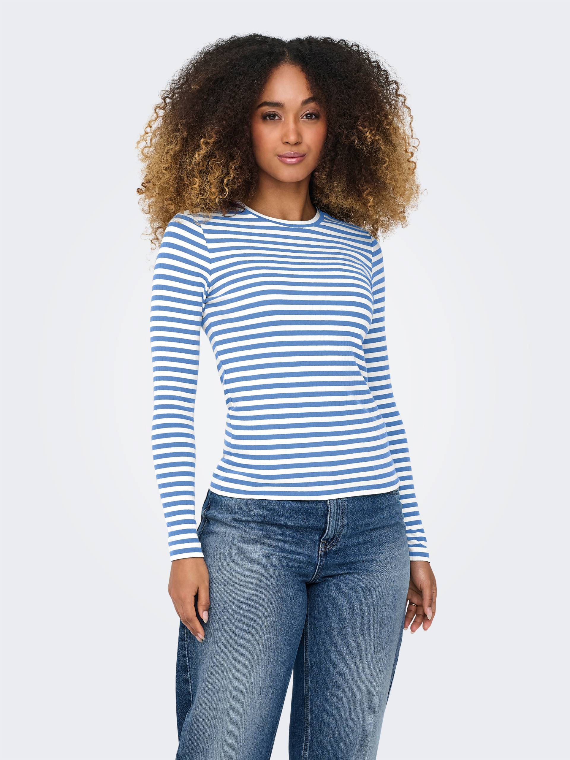 ONLY Langarmshirt »ONLAIDA L/S STRIPED TOP JRS« ONLY Langarmshirt »ONLAIDA L/S STRIPED TOP JRS« von Only