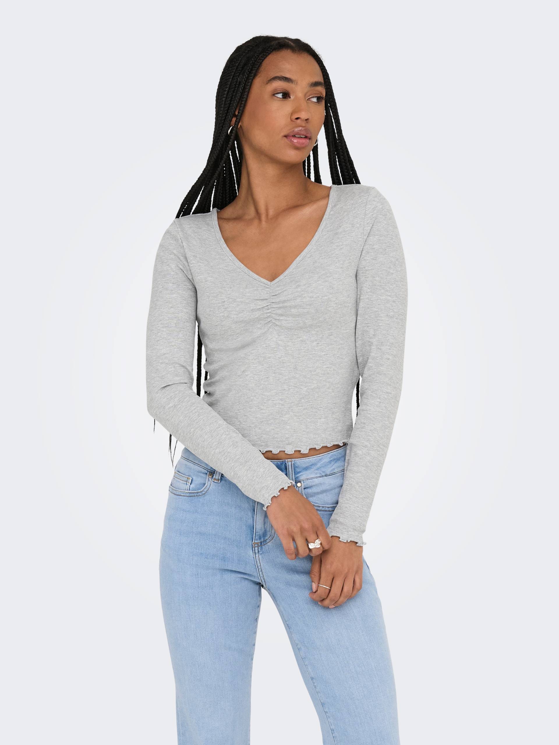 ONLY Langarmshirt »ONLBETTY L/S V-NECK TOP CC JRS« ONLY Langarmshirt »ONLBETTY L/S V-NECK TOP CC JRS« von Only