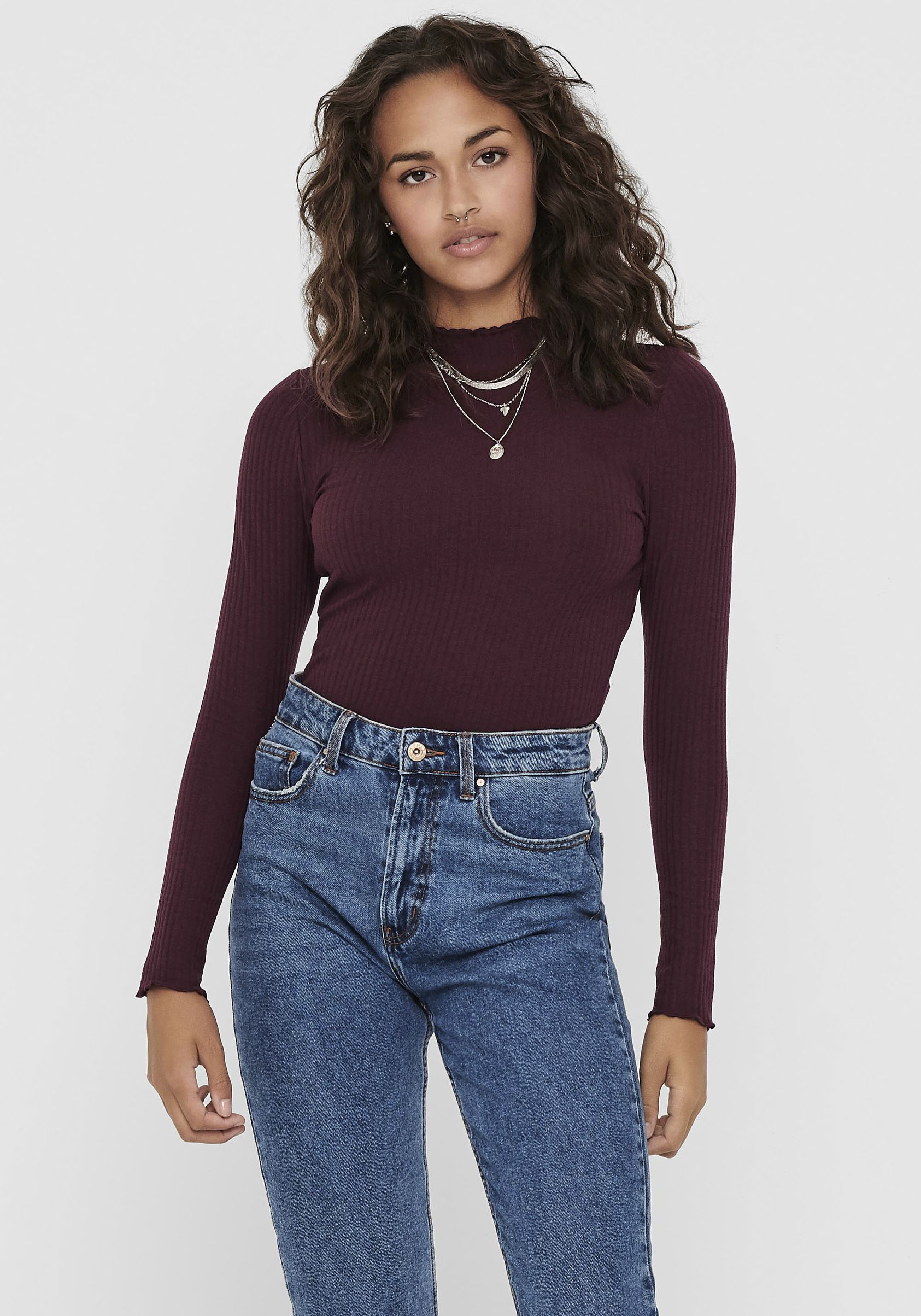 ONLY Langarmshirt »ONLEMMA L/S HIGH NECK TOP« ONLY Langarmshirt »ONLEMMA L/S HIGH NECK TOP« von Only