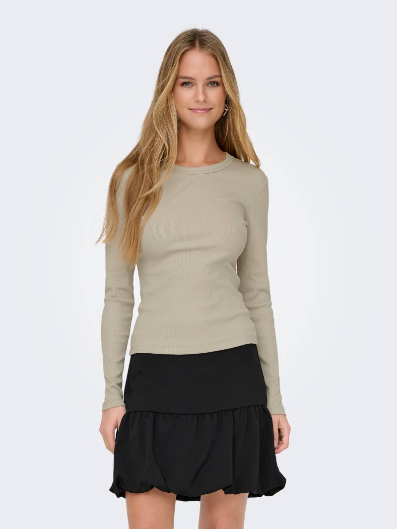 ONLY Langarmshirt »ONLVAL L/S O-NECK TOP CC JRS« von Only