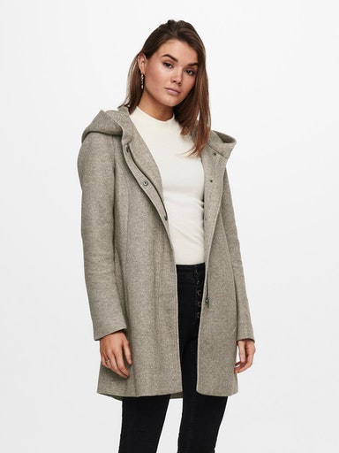 ONLY Langjacke »ONLSEDONA LIGHT COAT OTW NOOS«, mit Kapuze, in melierter Optik ONLY Langjacke »ONLSEDONA LIGHT COAT OTW NOOS«, mit Kapuze, in melierter Optik von Only