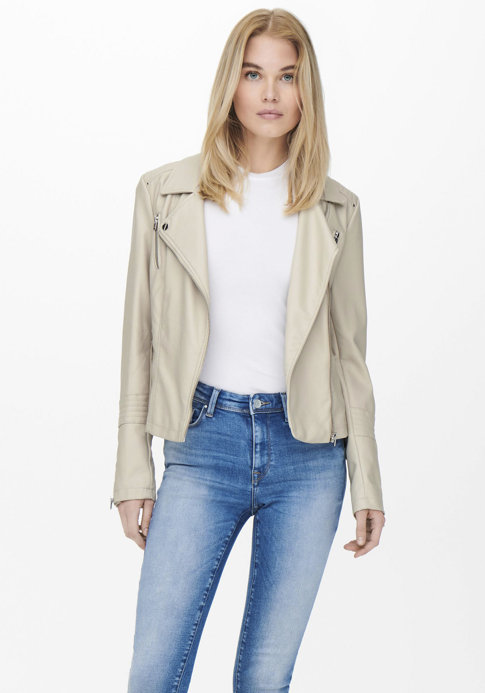 ONLY Lederimitatjacke »ONLGEMMA FAUX LEATHER BIKER OTW NOOS«, im Biker-Style ONLY Lederimitatjacke »ONLGEMMA FAUX LEATHER BIKER OTW NOOS«, im Biker-Style von Only