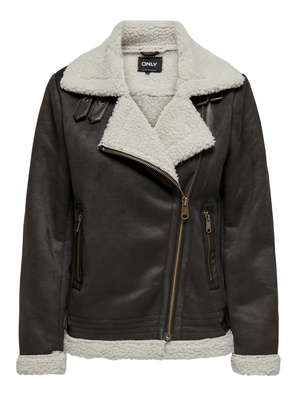 ONLY Lederimitatjacke »ONLNEWDIANA AVIATOR JACKET CC OTW«, ohne Kapuze ONLY Lederimitatjacke »ONLNEWDIANA AVIATOR JACKET CC OTW«, ohne Kapuze von Only