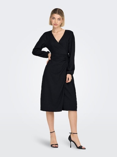 ONLY Midikleid »ONLMERLE L/S WRAP MIDI DRESS JRS« von Only