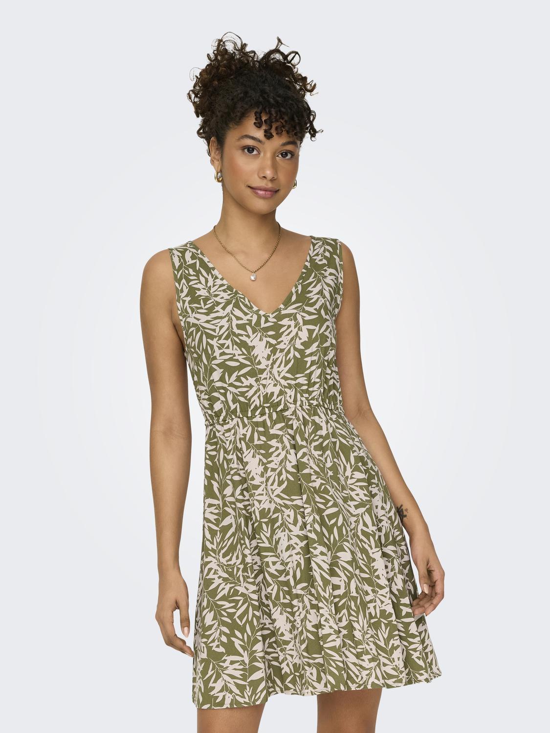 ONLY Minikleid »ONLNOVA LIFE VIS SARA STRING DRESS AOP« ONLY Minikleid »ONLNOVA LIFE VIS SARA STRING DRESS AOP« von Only