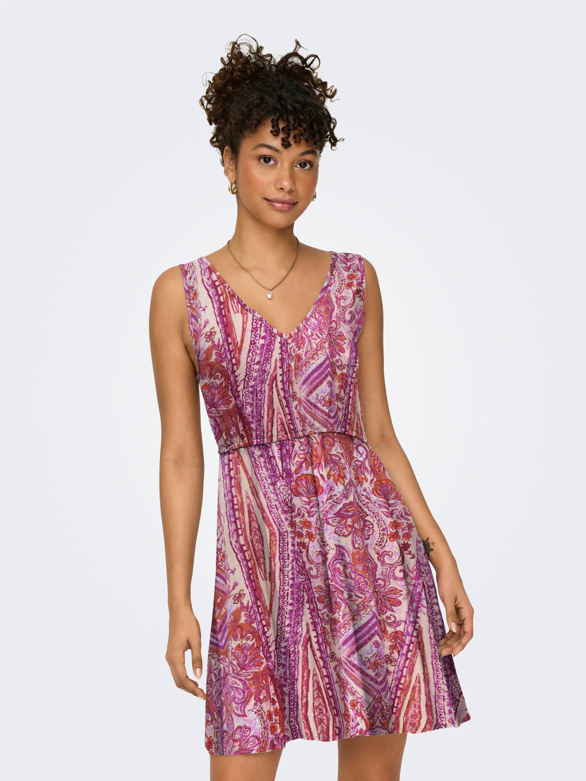 ONLY Minikleid »ONLNOVA LIFE VIS SARA STRING DRESS AOP« ONLY Minikleid »ONLNOVA LIFE VIS SARA STRING DRESS AOP« von Only