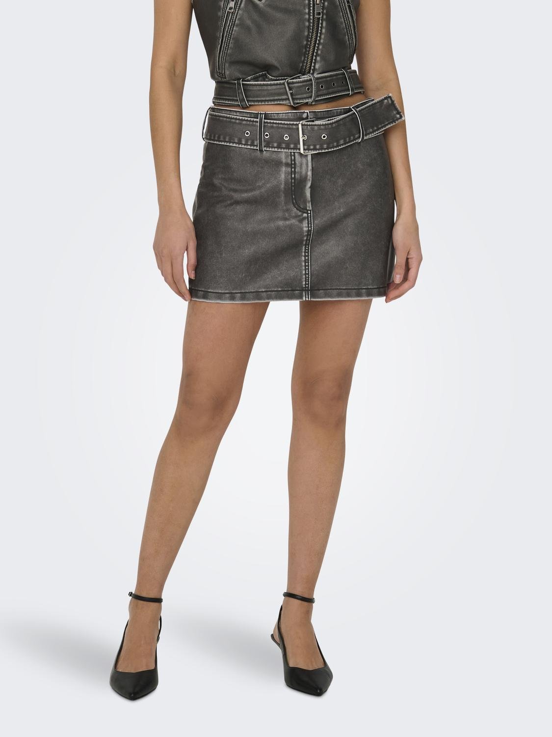 ONLY Minirock »ONLELLA FAUX LEATHER LW MINI SKIRT OTW« ONLY Minirock »ONLELLA FAUX LEATHER LW MINI SKIRT OTW« von Only
