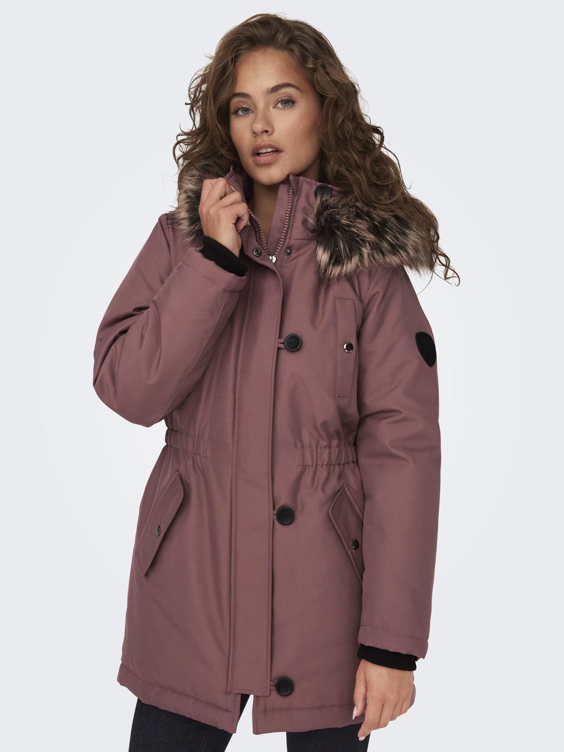 ONLY Parka »ONLIRIS FUR WINTER PARKA LIFE CC OTW«, mit Kapuze, mit verdeckter Knopfleiste ONLY Parka »ONLIRIS FUR WINTER PARKA LIFE CC OTW«, mit Kapuze, mit verdeckter Knopfleiste von Only