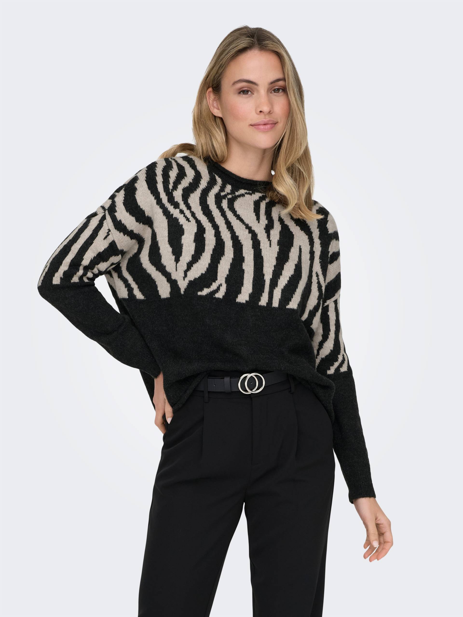 ONLY Rundhalspullover »ONLJADE ZEBRA LS O-NECK CC KNT« ONLY Rundhalspullover »ONLJADE ZEBRA LS O-NECK CC KNT« von Only