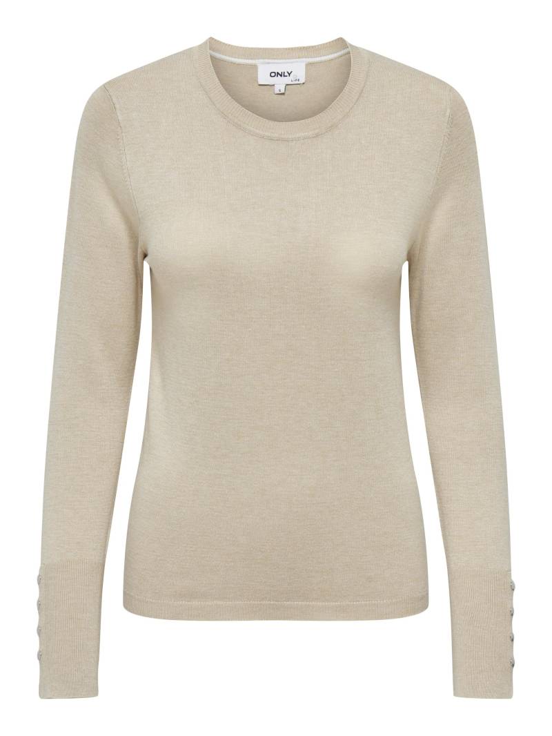 ONLY Rundhalspullover »ONLJULIE LIFE LS BUTTON O-NECK CC KNT« von Only