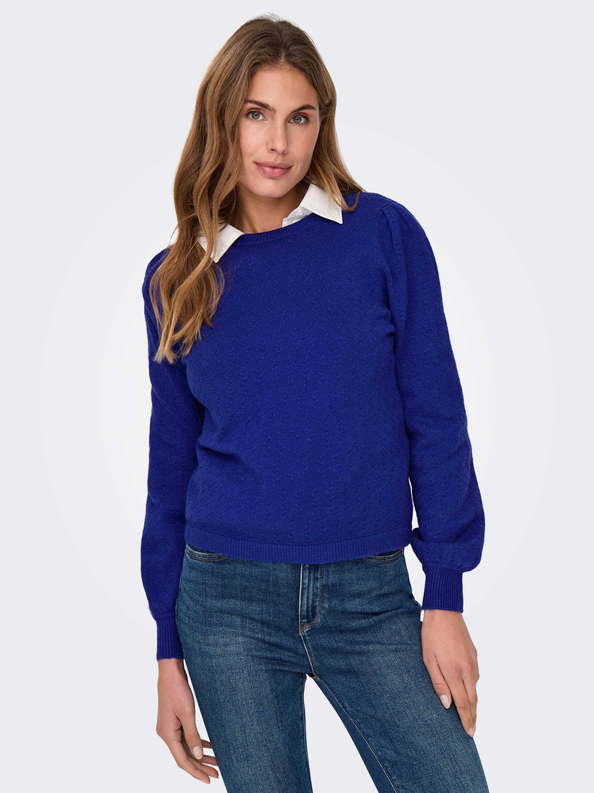 ONLY Rundhalspullover »ONLKATIA LS STRUCTURE PUFF O-NECK CC KNT« ONLY Rundhalspullover »ONLKATIA LS STRUCTURE PUFF O-NECK CC KNT« von Only