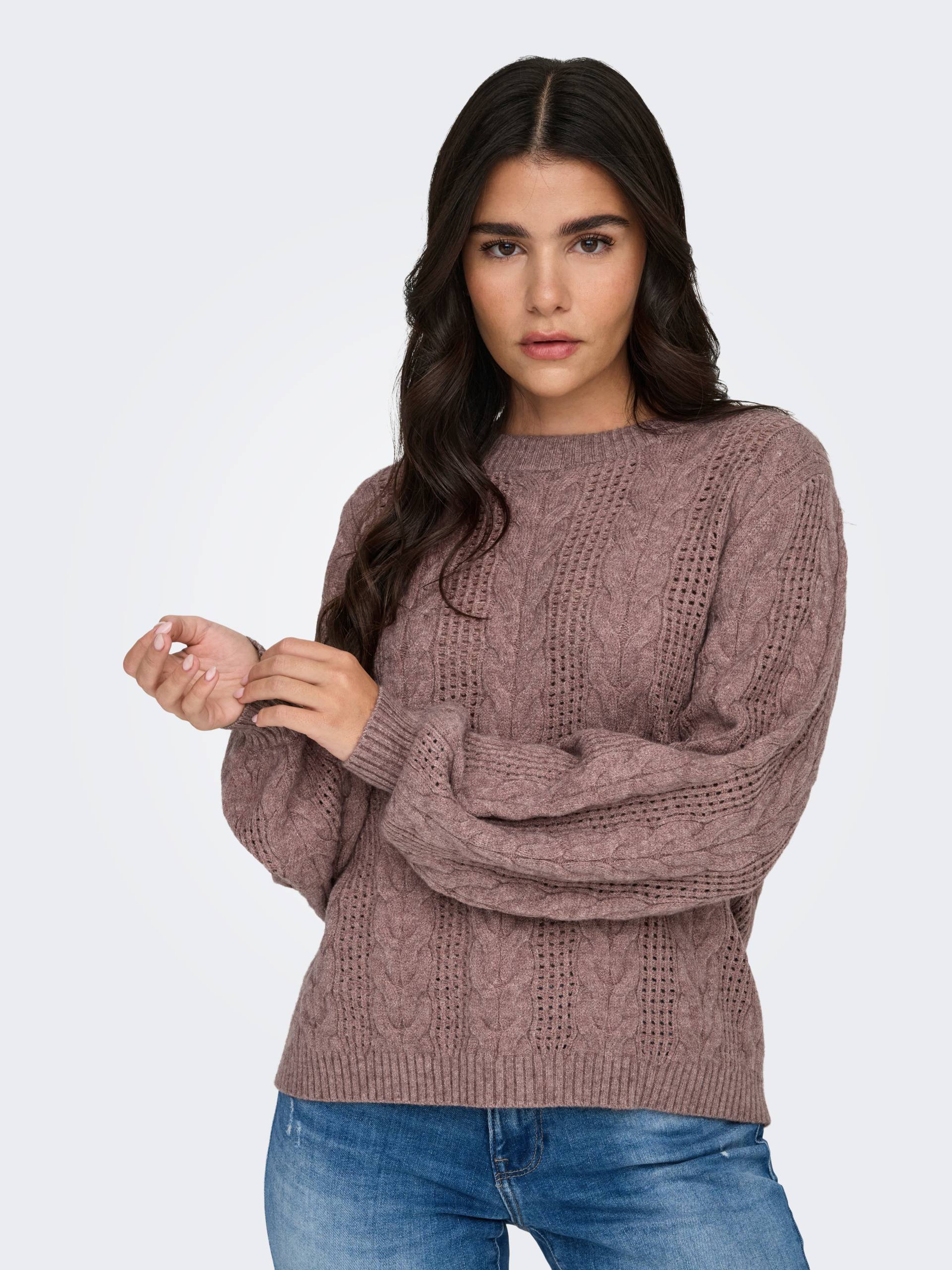 ONLY Rundhalspullover »ONLRUBINA LS CABLE O-NECK KNT NOOS« ONLY Rundhalspullover »ONLRUBINA LS CABLE O-NECK KNT NOOS« von Only