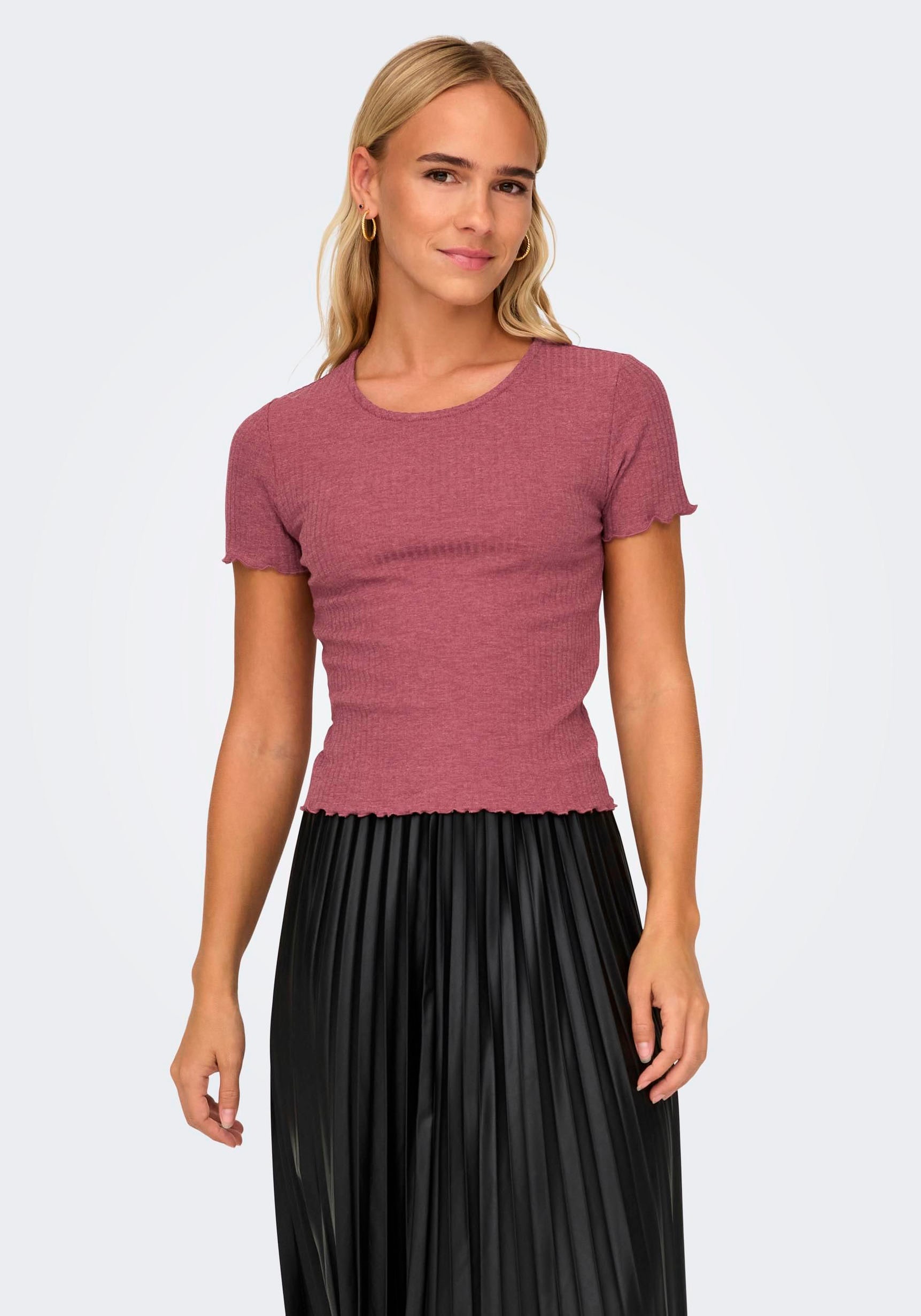 ONLY Rundhalsshirt »ONLEMMA S/S SHORT TOP NOOS JRS« ONLY Rundhalsshirt »ONLEMMA S/S SHORT TOP NOOS JRS« von Only