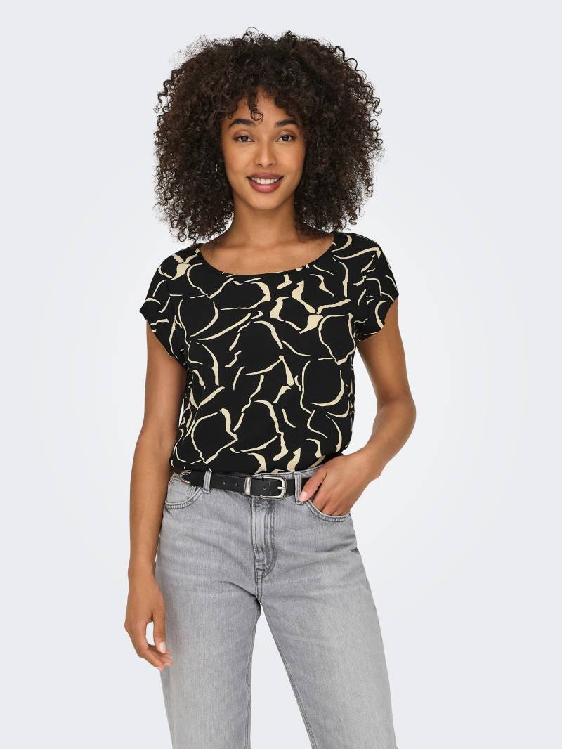 ONLY Shirtbluse »ONLVIC S/S AOP TOP NOOS PTM«, mit Allover Druck von Only