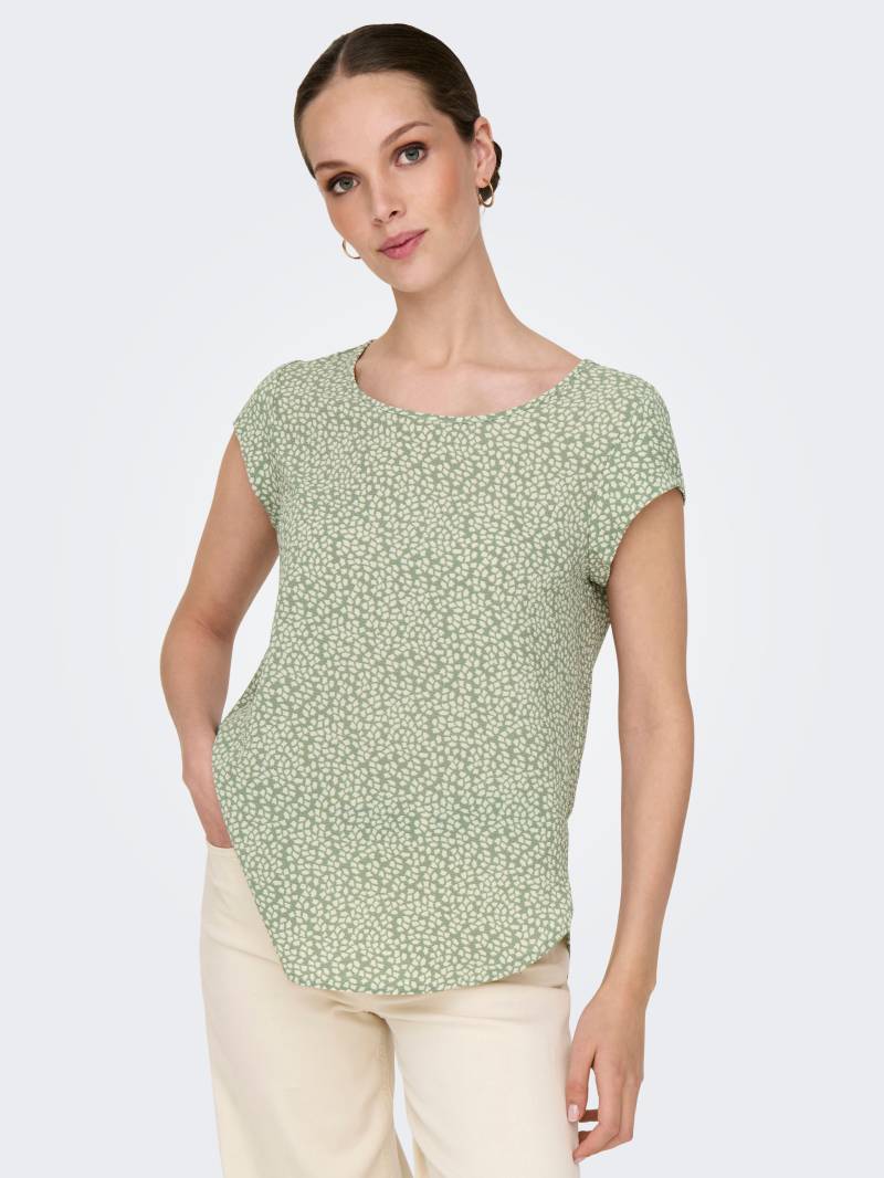 ONLY Shirtbluse »ONLVIC S/S AOP TOP NOOS PTM«, mit Allover Druck von Only