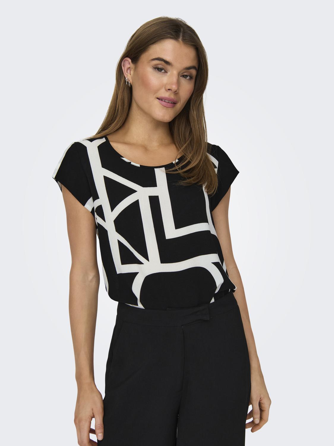 ONLY Shirtbluse »ONLVIC S/S AOP TOP NOOS PTM«, mit Allover Druck ONLY Shirtbluse »ONLVIC S/S AOP TOP NOOS PTM«, mit Allover Druck von Only