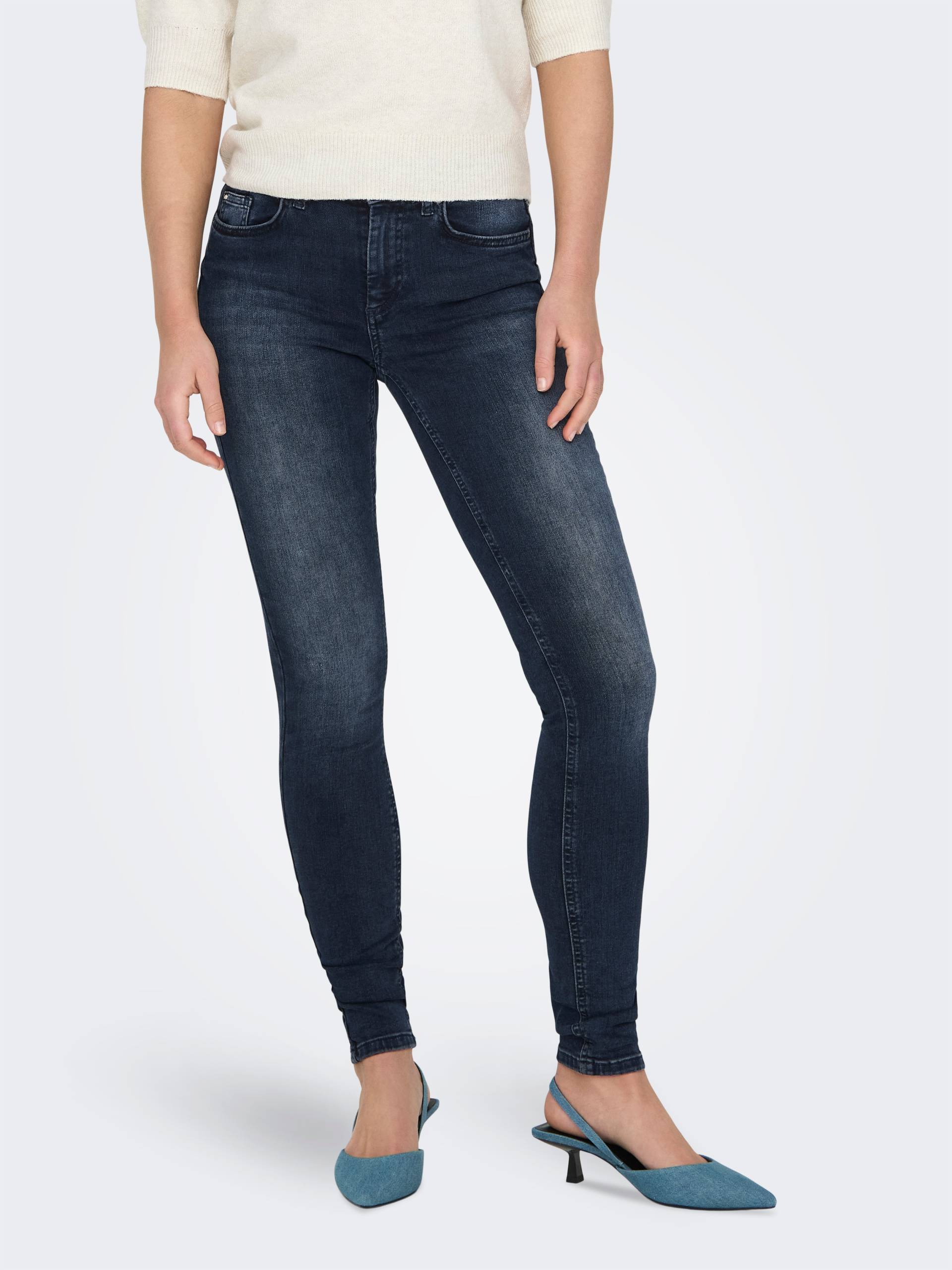 ONLY Skinny-fit-Jeans »ONLBLUSH MID SKINNY DNM REA409 NOOS« ONLY Skinny-fit-Jeans »ONLBLUSH MID SKINNY DNM REA409 NOOS« von Only