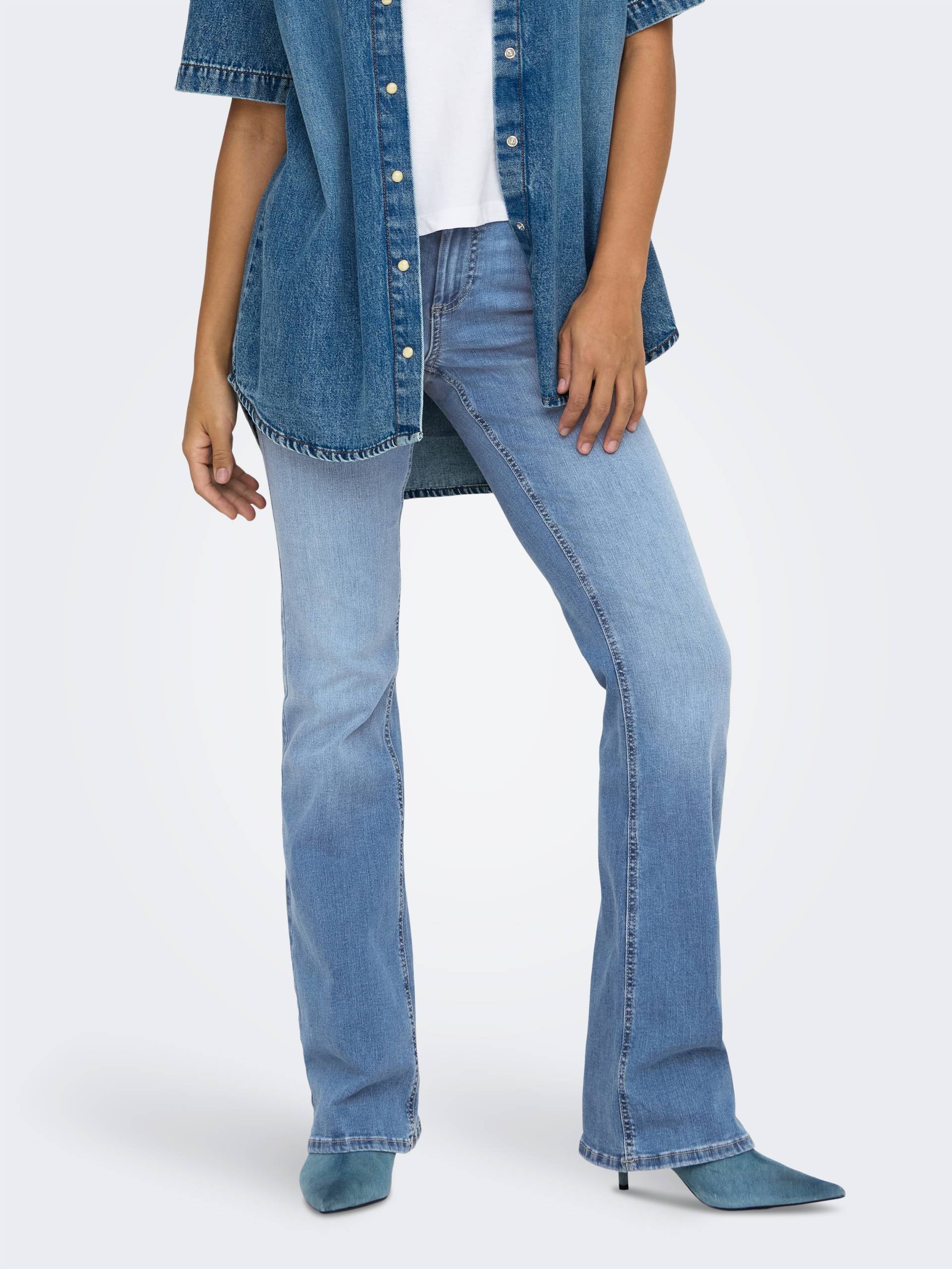 ONLY Skinny-fit-Jeans »ONLBLUSH MW BACK POCK FLA TAI222 DNMNOOS« ONLY Skinny-fit-Jeans »ONLBLUSH MW BACK POCK FLA TAI222 DNMNOOS« von Only