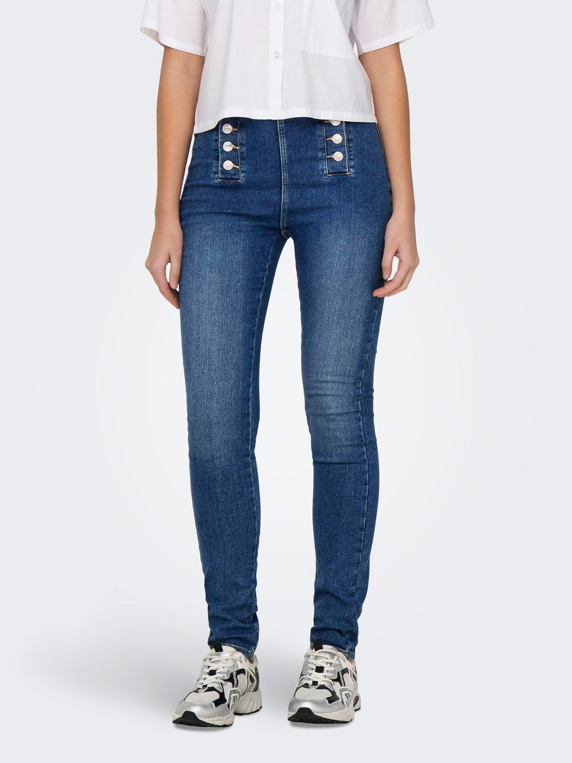 ONLY Skinny-fit-Jeans »ONLDAISY HW BUTTON SKINNY DNM« ONLY Skinny-fit-Jeans »ONLDAISY HW BUTTON SKINNY DNM« von Only