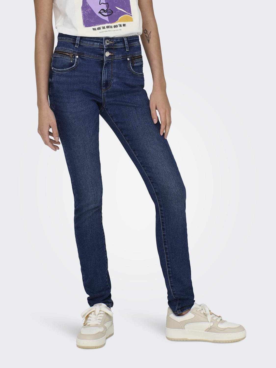 ONLY Skinny-fit-Jeans »ONLDAISY HW DB YOKE ZIP SKINNY DNM PIM« ONLY Skinny-fit-Jeans »ONLDAISY HW DB YOKE ZIP SKINNY DNM PIM« von Only