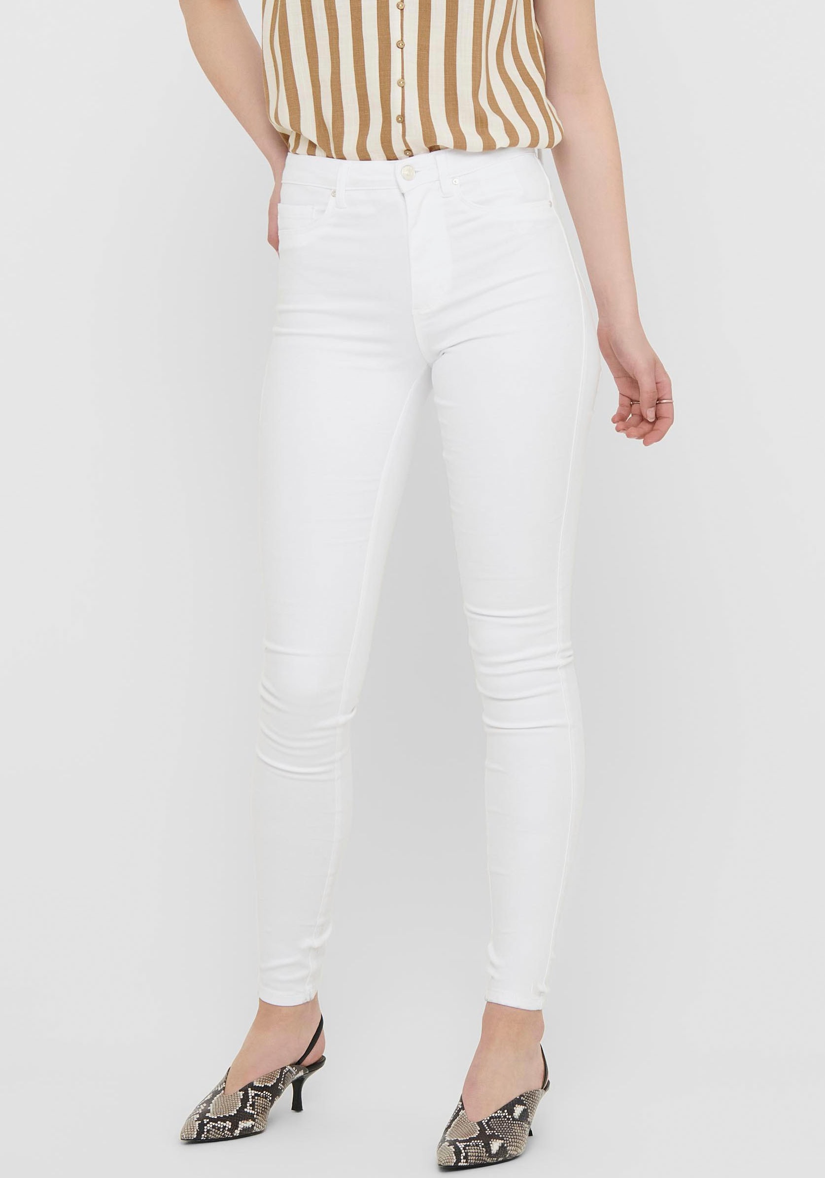 ONLY Skinny-fit-Jeans »ONLROYAL HW SK JEANS DNM WHITE NOOS« ONLY Skinny-fit-Jeans »ONLROYAL HW SK JEANS DNM WHITE NOOS« von Only