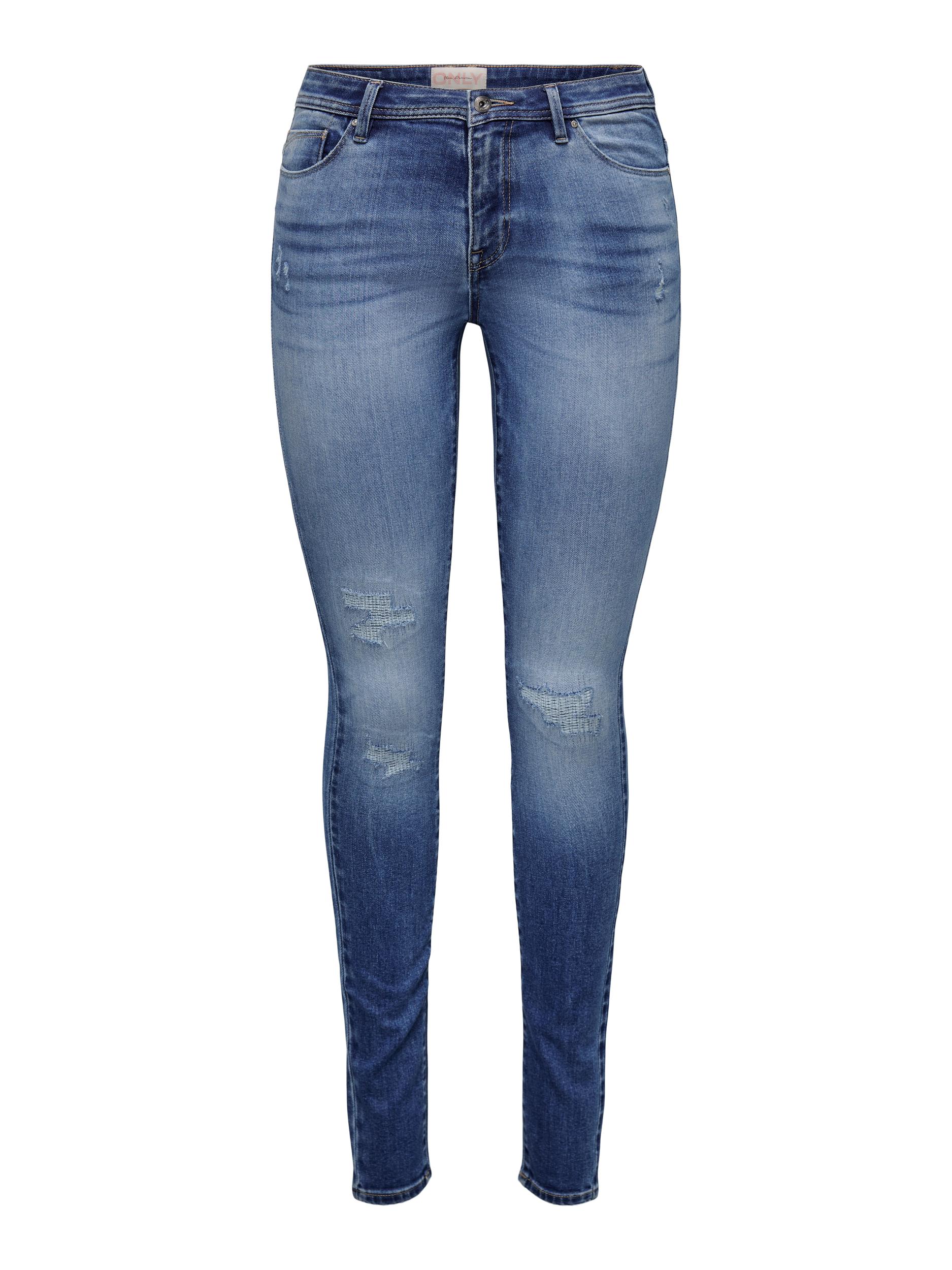 ONLY Skinny-fit-Jeans »ONLSHAPE REG SKINNY DNM GEN857«, mit Destroyed Effekt ONLY Skinny-fit-Jeans »ONLSHAPE REG SKINNY DNM GEN857«, mit Destroyed Effekt von Only