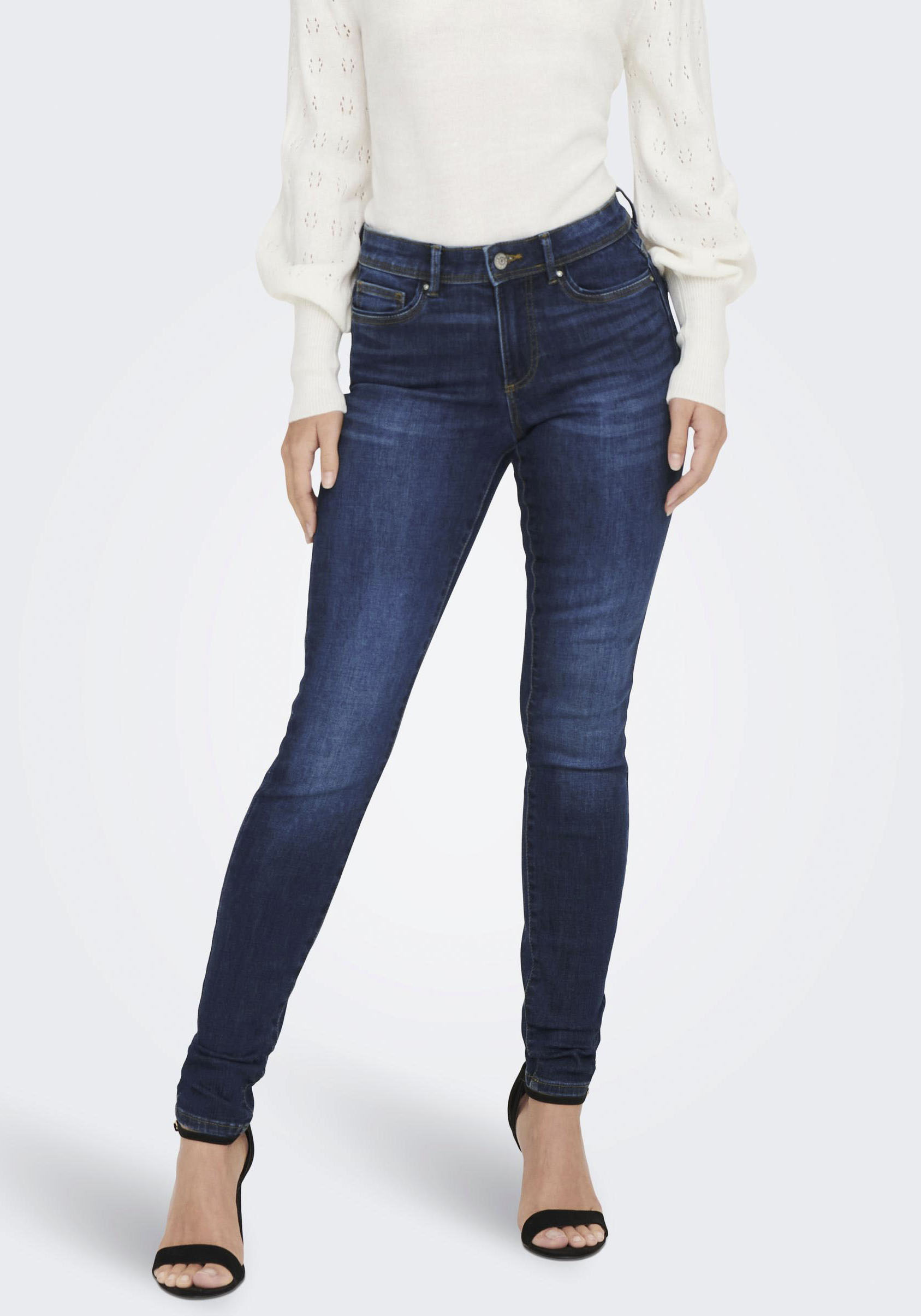 ONLY Skinny-fit-Jeans »ONLWAUW MID SK DNM BJ581 NOOS« ONLY Skinny-fit-Jeans »ONLWAUW MID SK DNM BJ581 NOOS« von Only
