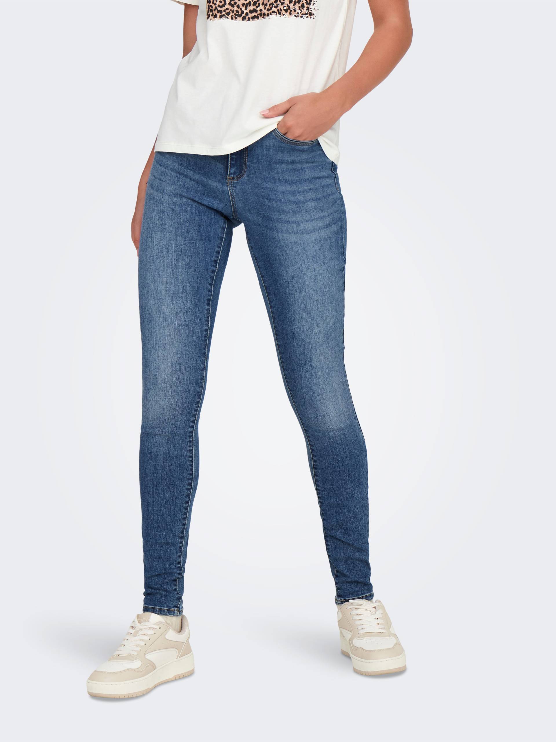 ONLY Skinny-fit-Jeans »ONLWAUW MID SKINNY DNM BJ370 NOOS« ONLY Skinny-fit-Jeans »ONLWAUW MID SKINNY DNM BJ370 NOOS« von Only