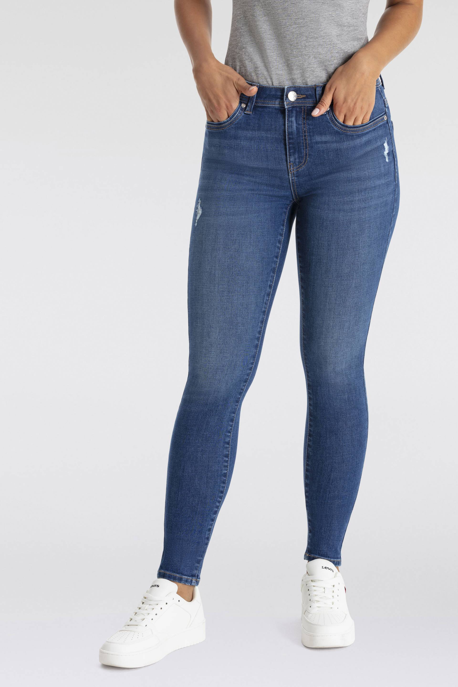 ONLY Skinny-fit-Jeans »ONLWOW MID SKINNY BJ« ONLY Skinny-fit-Jeans »ONLWOW MID SKINNY BJ« von Only