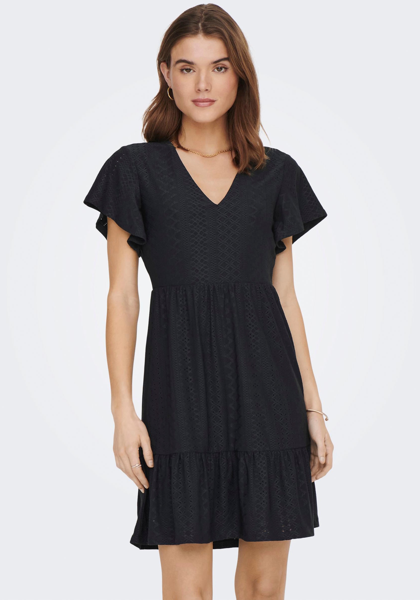 ONLY Jerseykleid »ONLSANDRA S/S V-NECK DRESS JRS« ONLY Jerseykleid »ONLSANDRA S/S V-NECK DRESS JRS« von Only