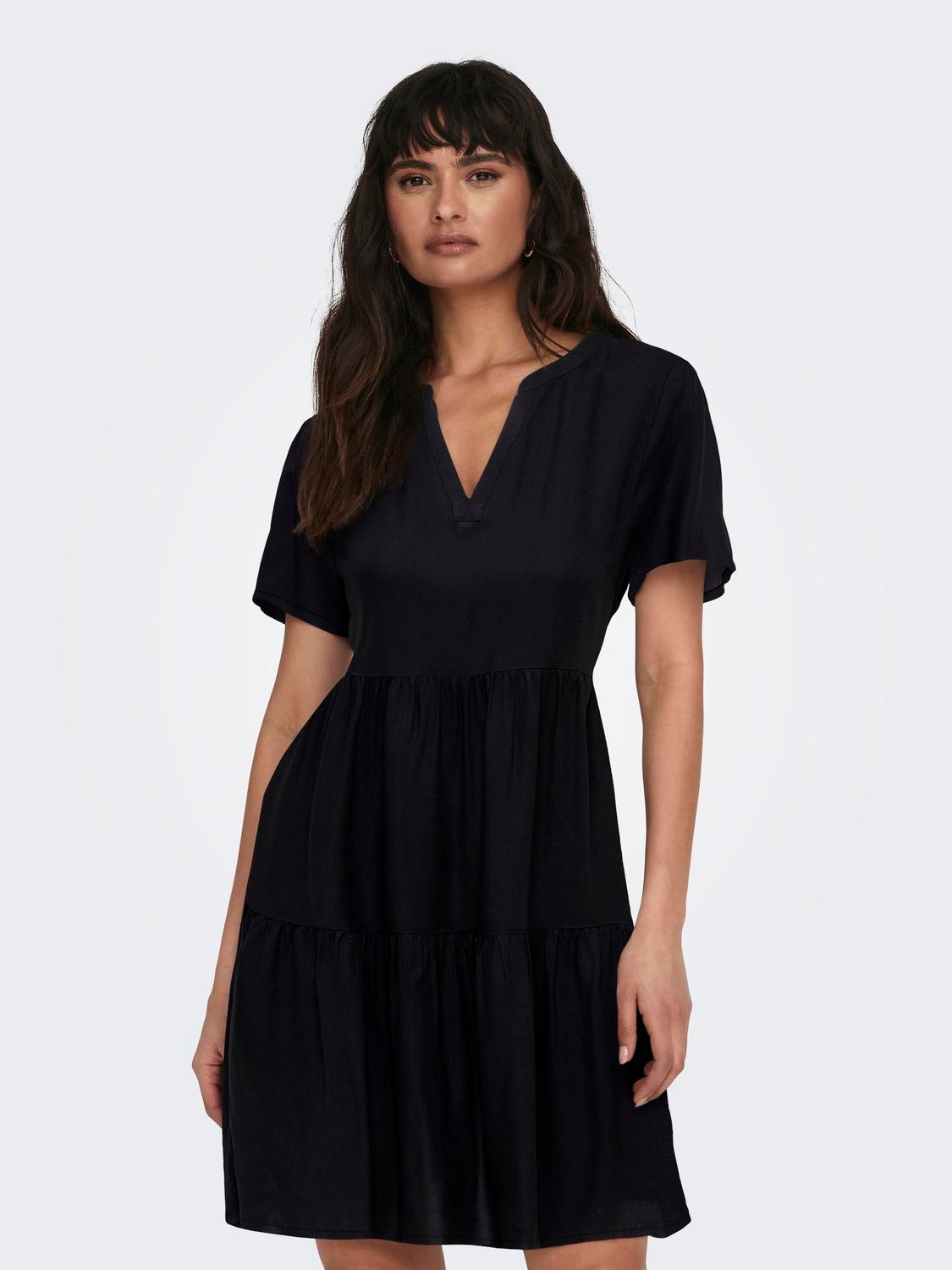 ONLY Sommerkleid »ONLZALLY LIFE S/S THEA DRESS NOOS PTM«, mit Stufen Volant ONLY Sommerkleid »ONLZALLY LIFE S/S THEA DRESS NOOS PTM«, mit Stufen Volant von Only