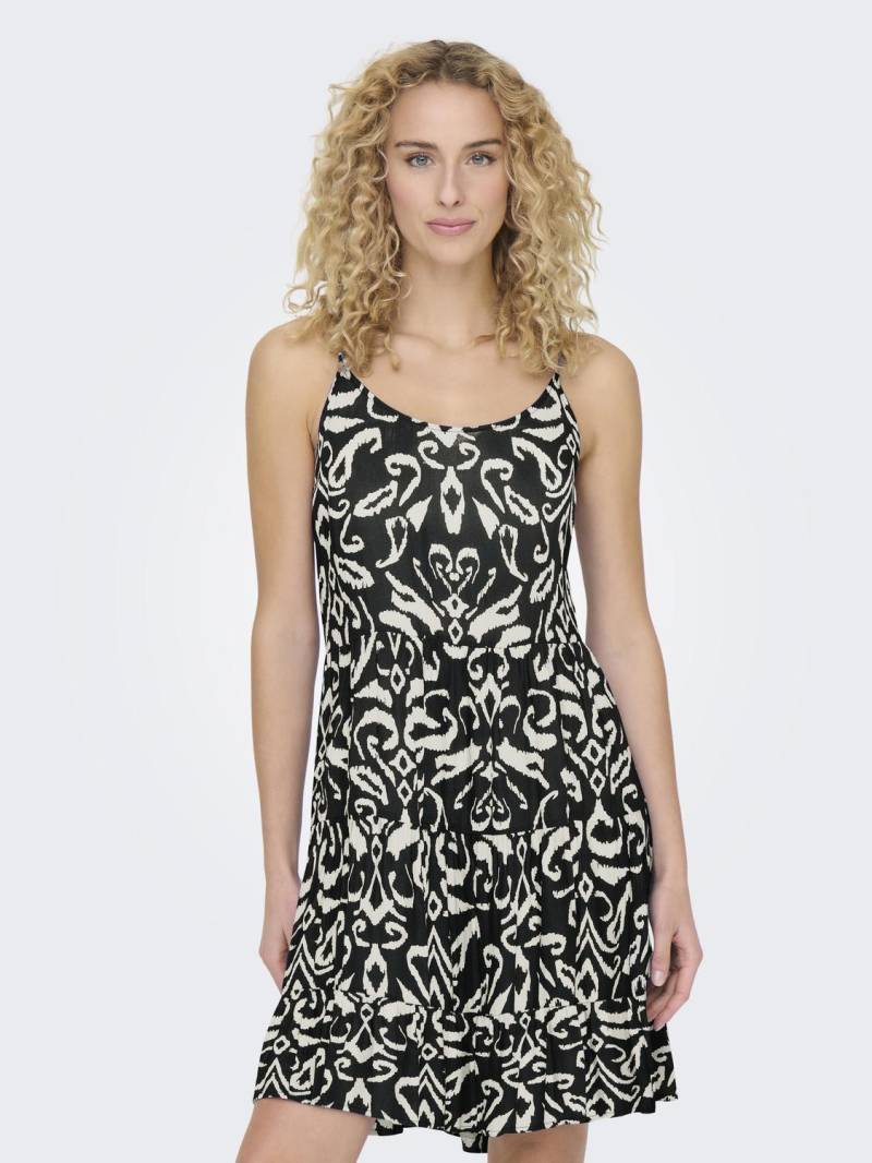 ONLY Spaghettikleid »ONLMAJ LIFE S/L AOP SHORT DRESS WVN NOOS«, mit Volant von Only