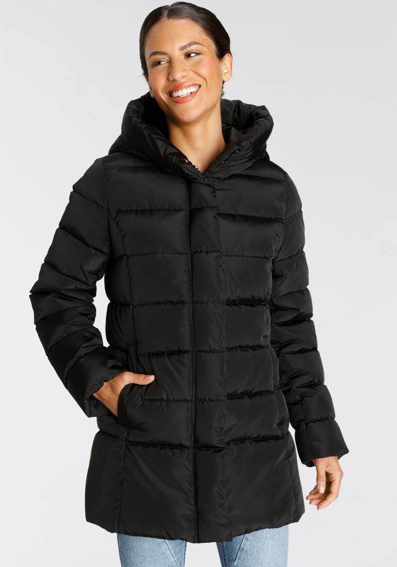 ONLY Steppjacke »ONLTINA PUFFER SHORT COAT OTW«, mit Kapuze, leicht glänzende Oberfläche von Only