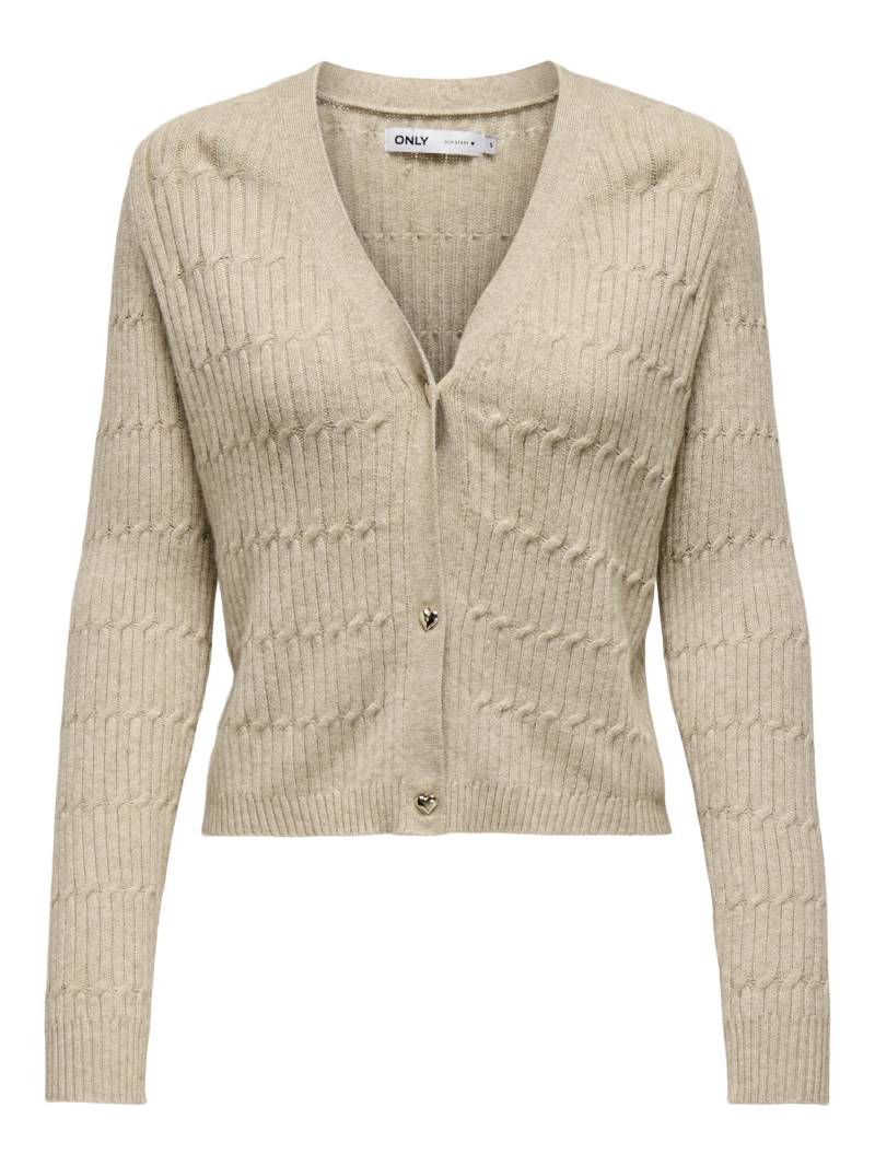 ONLY Strickjacke »ONLKATIA LS CABLE V-NECK CARDIGAN CC KNT« von Only