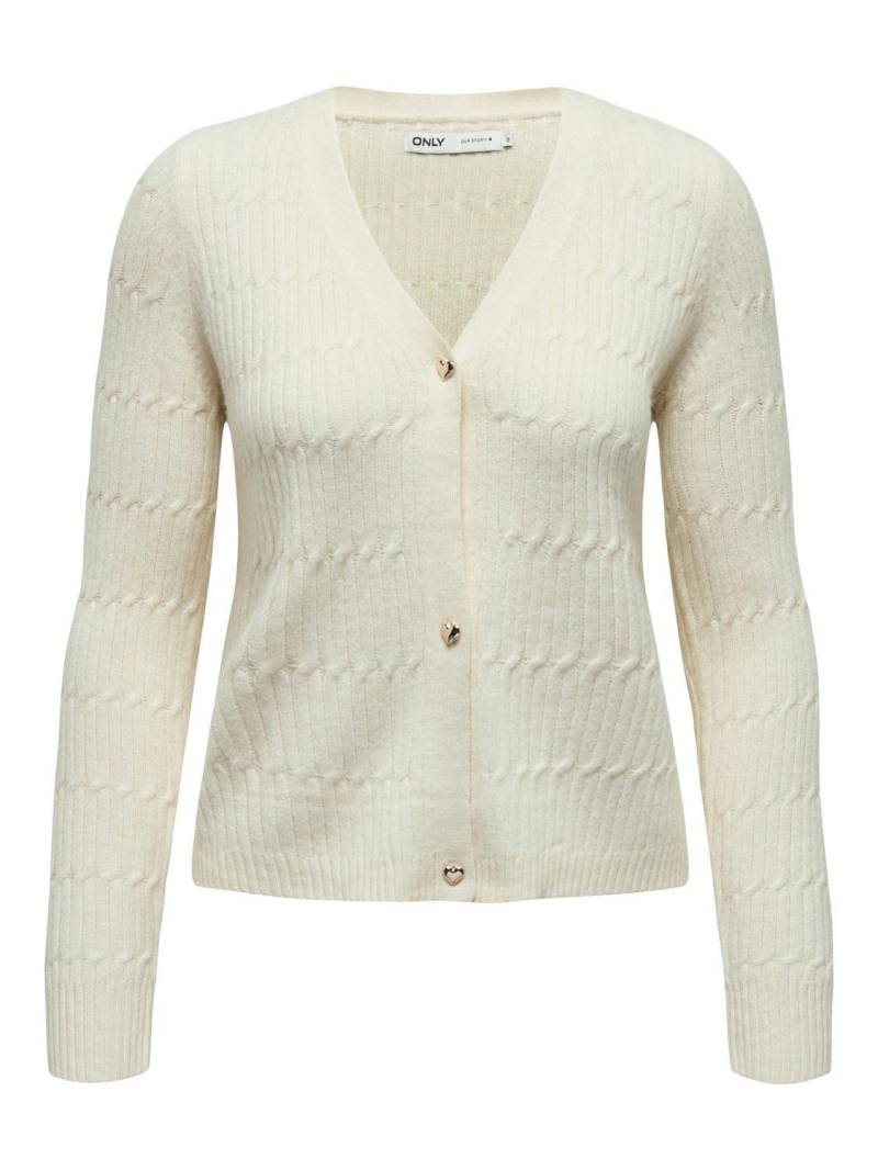 ONLY Strickjacke »ONLKATIA LS CABLE V-NECK CARDIGAN CC KNT« von Only