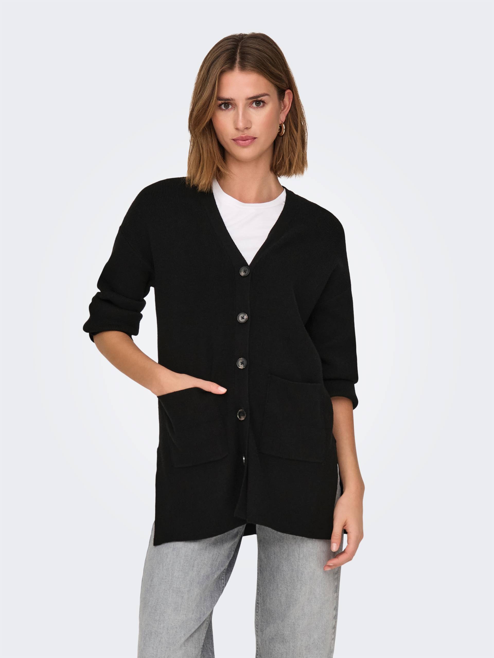 ONLY Strickjacke »ONLKATIA LS RIB V LOOSE CARDIGAN CC KNT« von Only