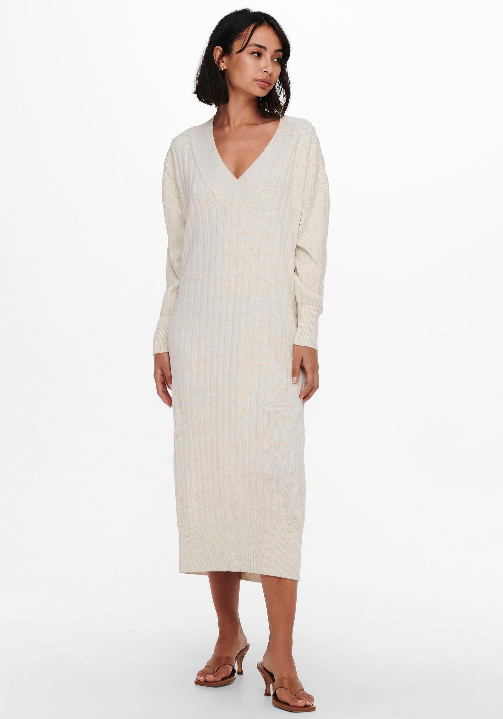 ONLY Strickkleid »ONLNEW TESSA L/S MIDI V DRESS« ONLY Strickkleid »ONLNEW TESSA L/S MIDI V DRESS« von Only