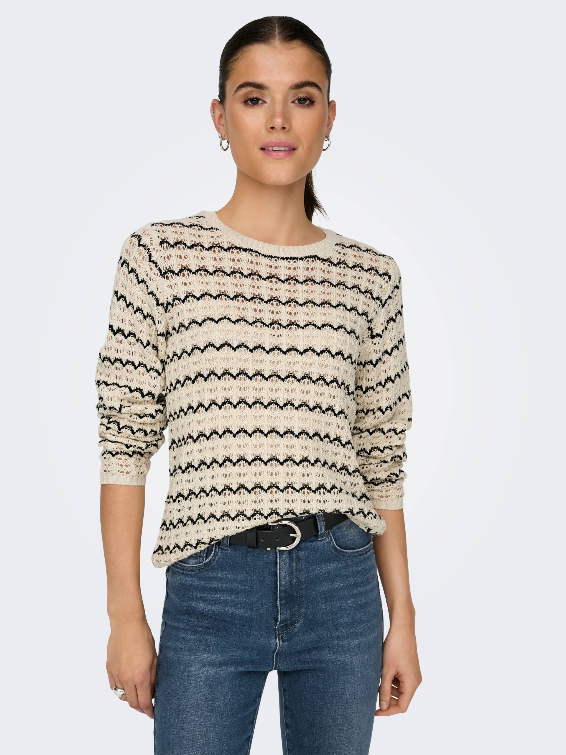 ONLY Strickpullover »ONLASA LS STRUCTURE O-NECK NCA KNT« von Only