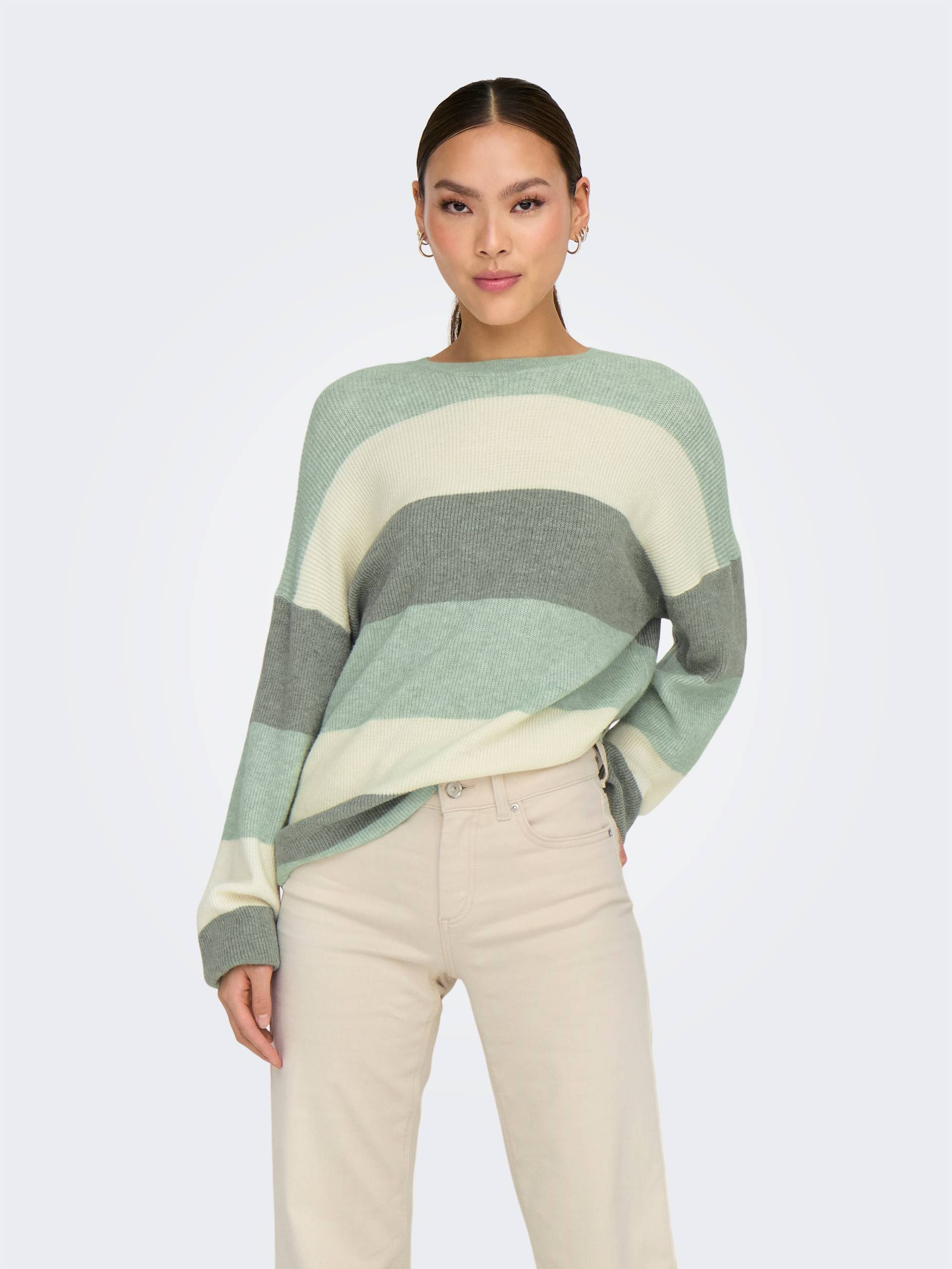 ONLY Strickpullover »ONLATIA L/S STRIPE PULLOVER KNT NOOS« von Only