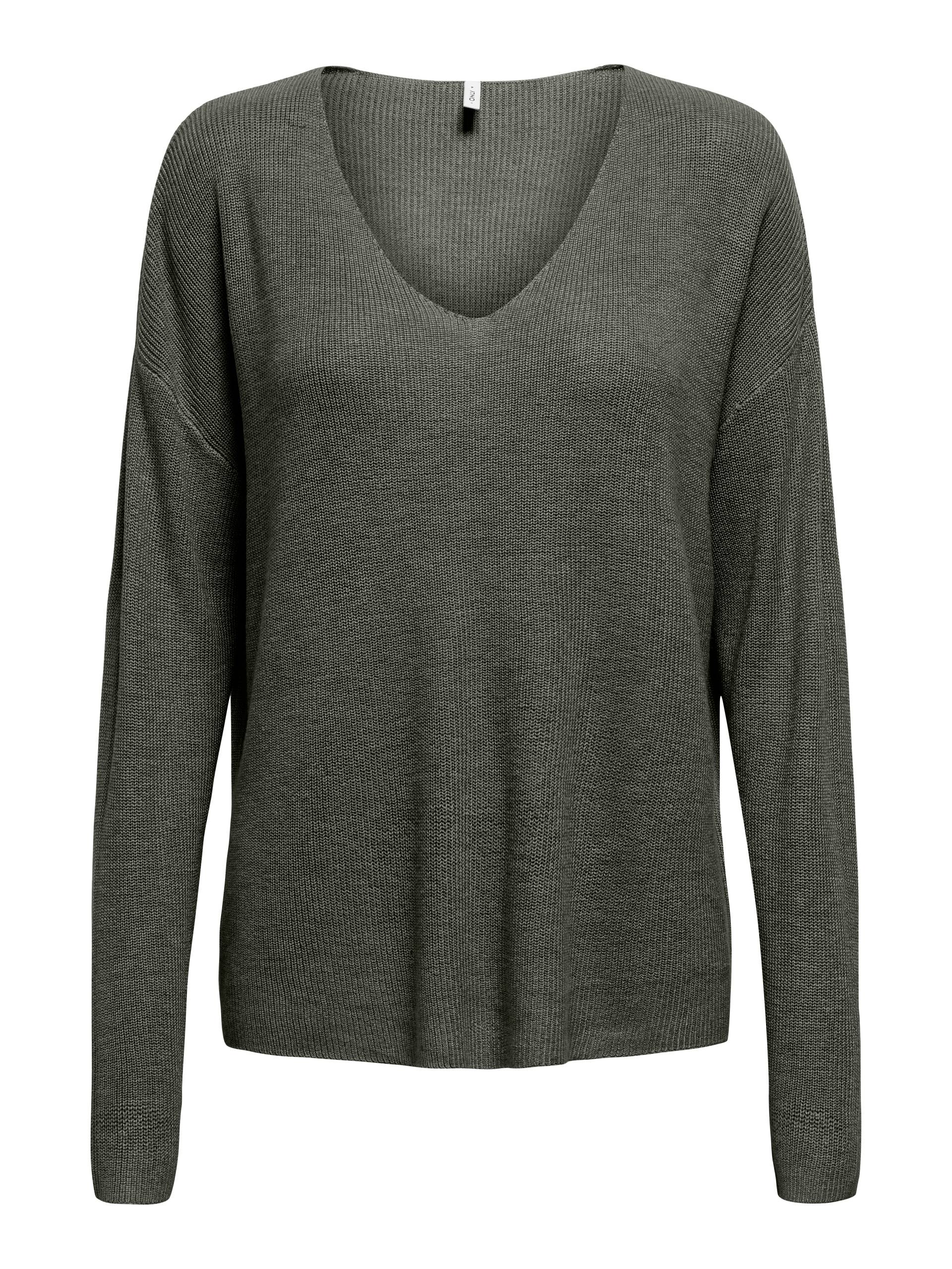 ONLY Strickpullover »ONLLECIA LIFE LS LOOSE V-NECK CC KNT« von Only